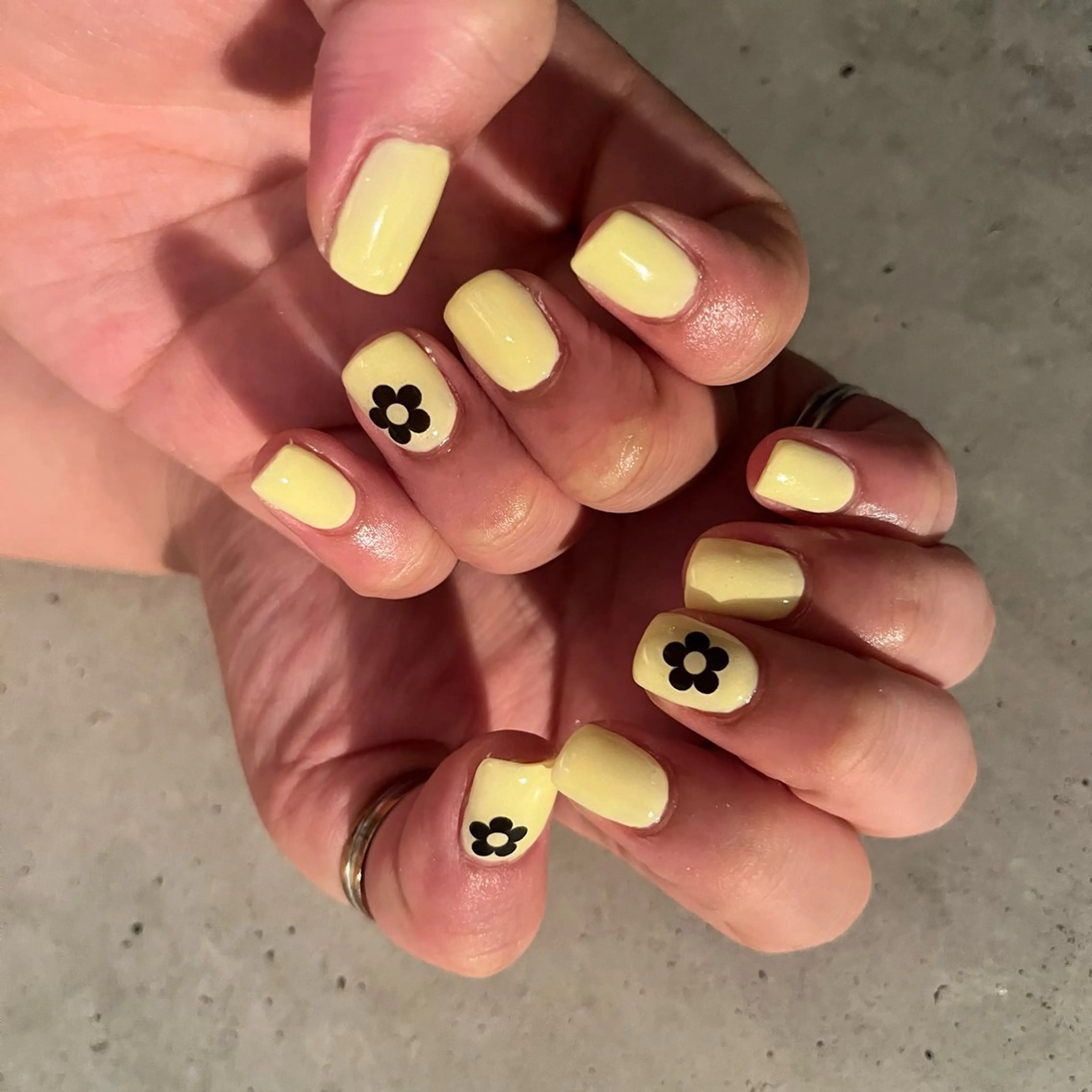 〔hand〕自店off♡ワンカラーシンプルアート♡4本の写真