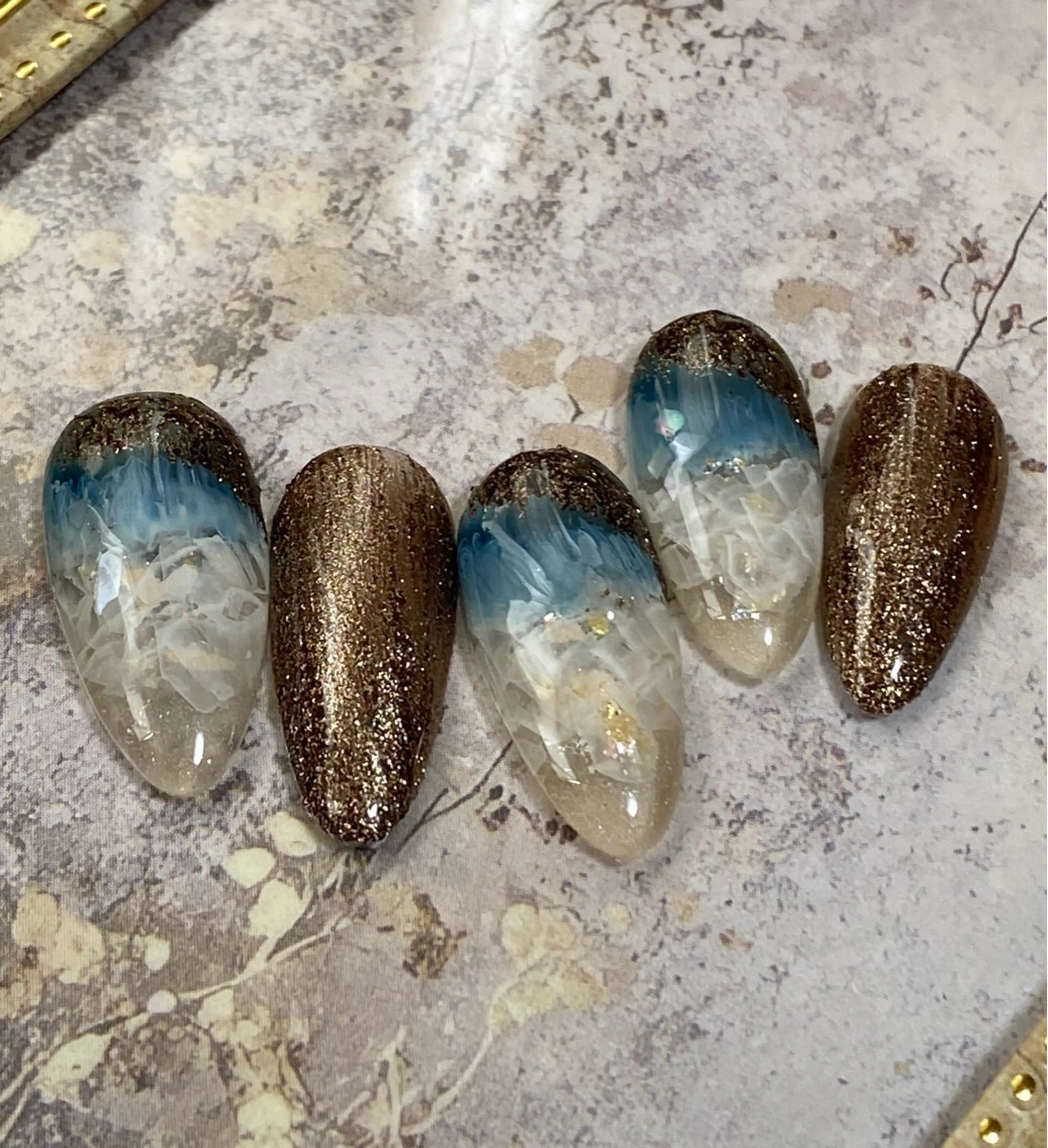 ネイル ハンドネイル ハンドケア 自宅ネイルサロン ♦️nuance♦️のネイルデザイン