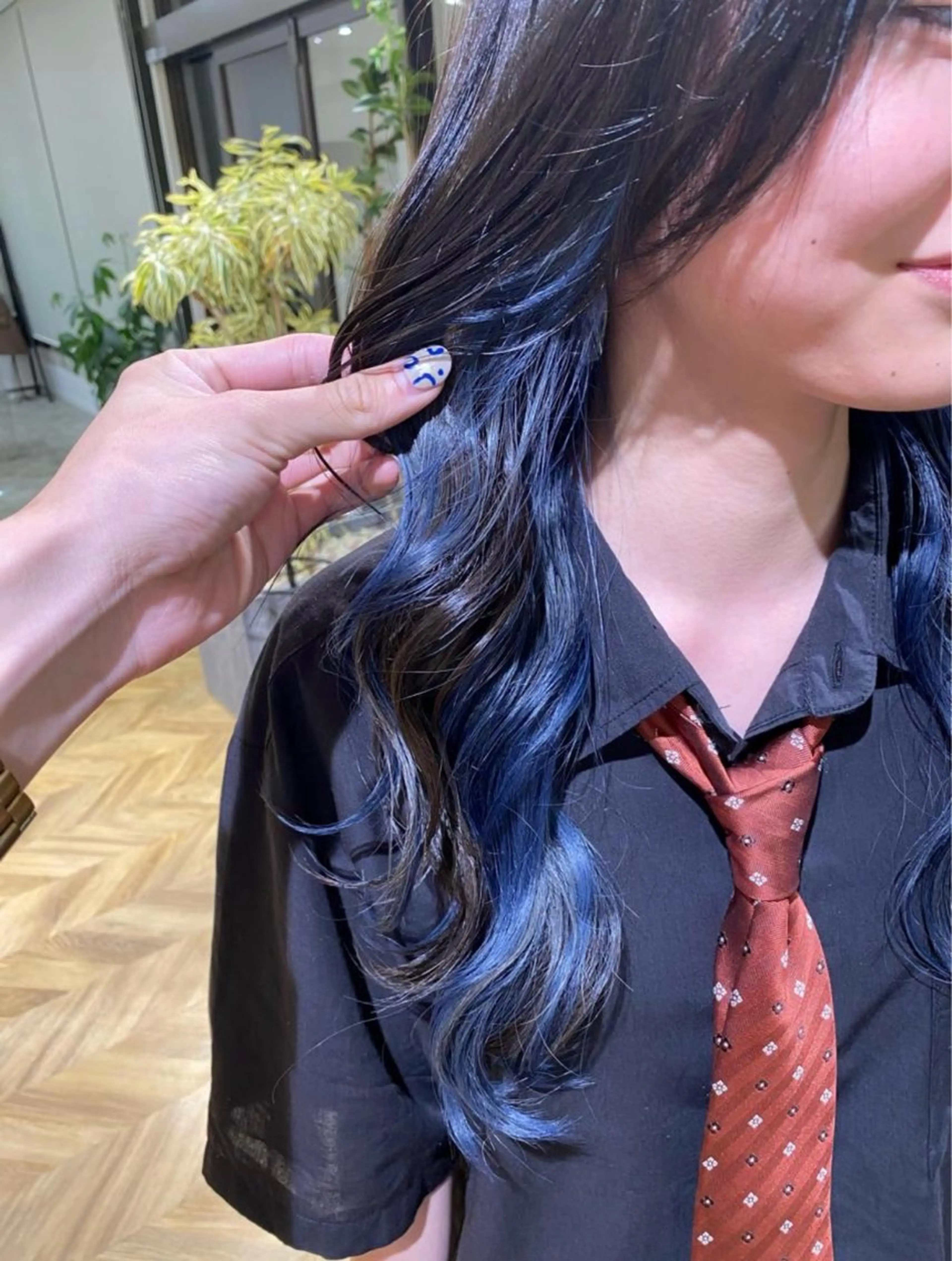 ロング カラー yate'/ Wカラー/小出捷也のヘアスタイル