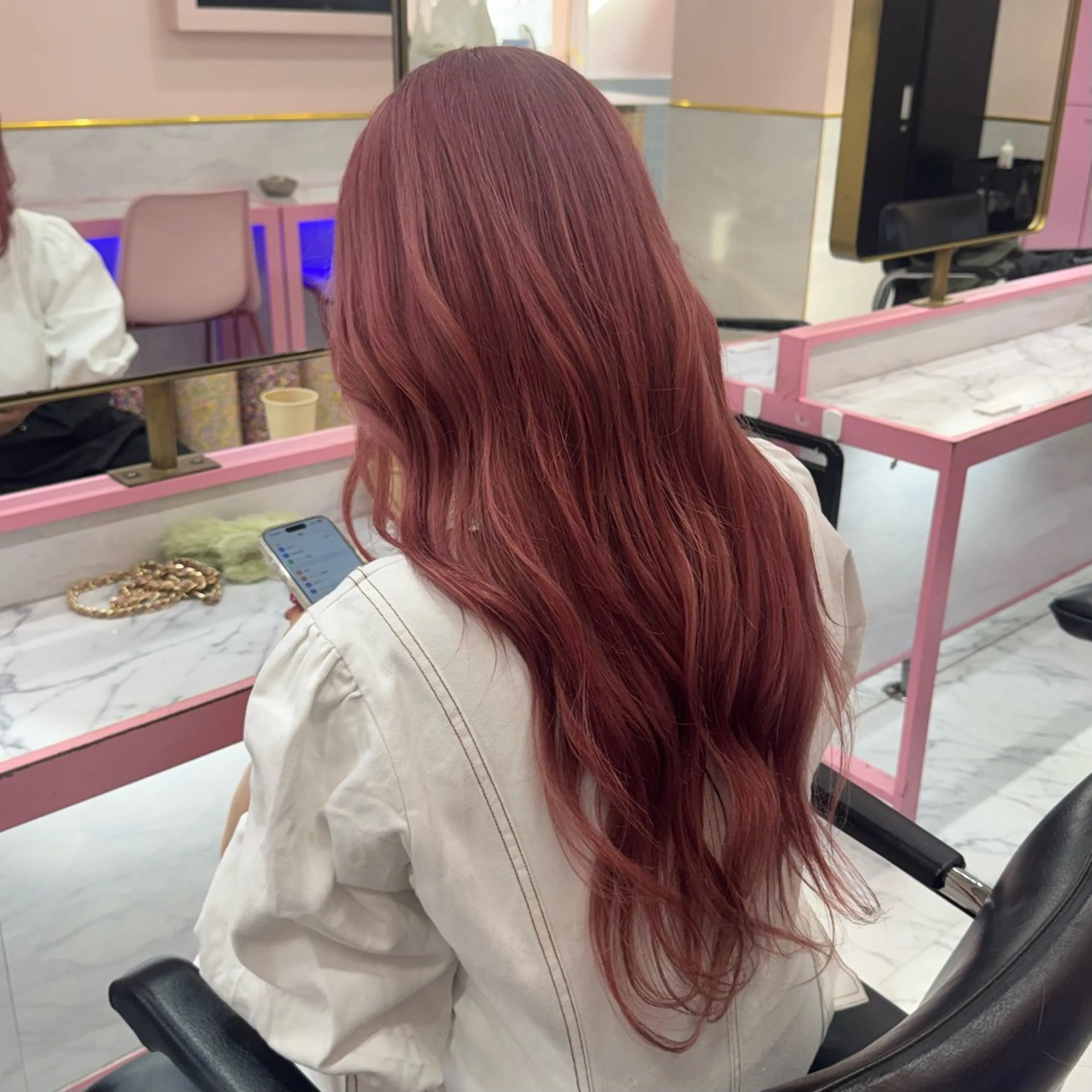 ロング カラー ヘアカラー トリートメント 高発色/デザイン ☀️toku☀️のヘアスタイル