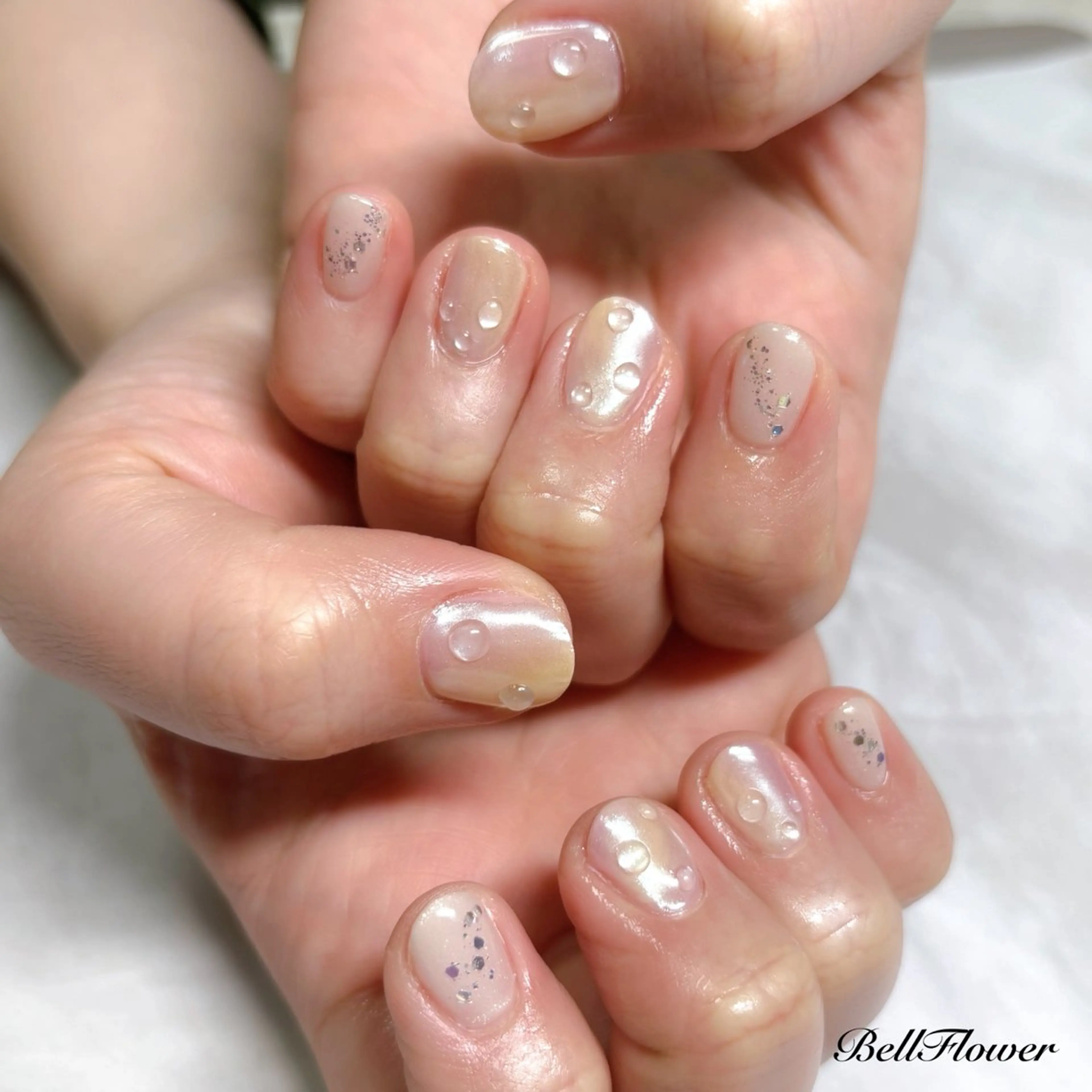 ネイル ハンドネイル Bell Flowerのネイルデザイン