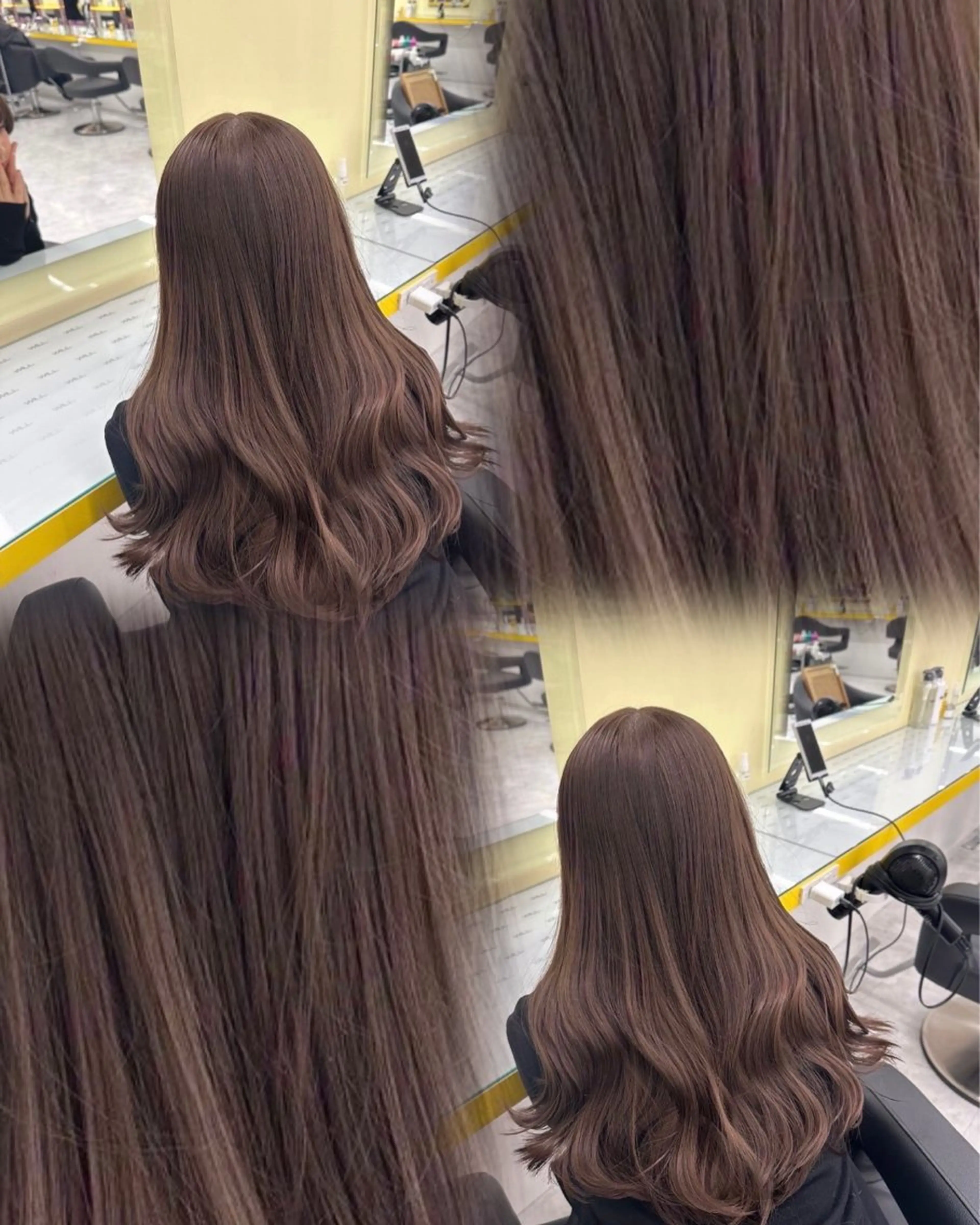 ロング カラー ヘアカラー 🍩似合わせボブ ×チョコブラウン🍩のヘアスタイル