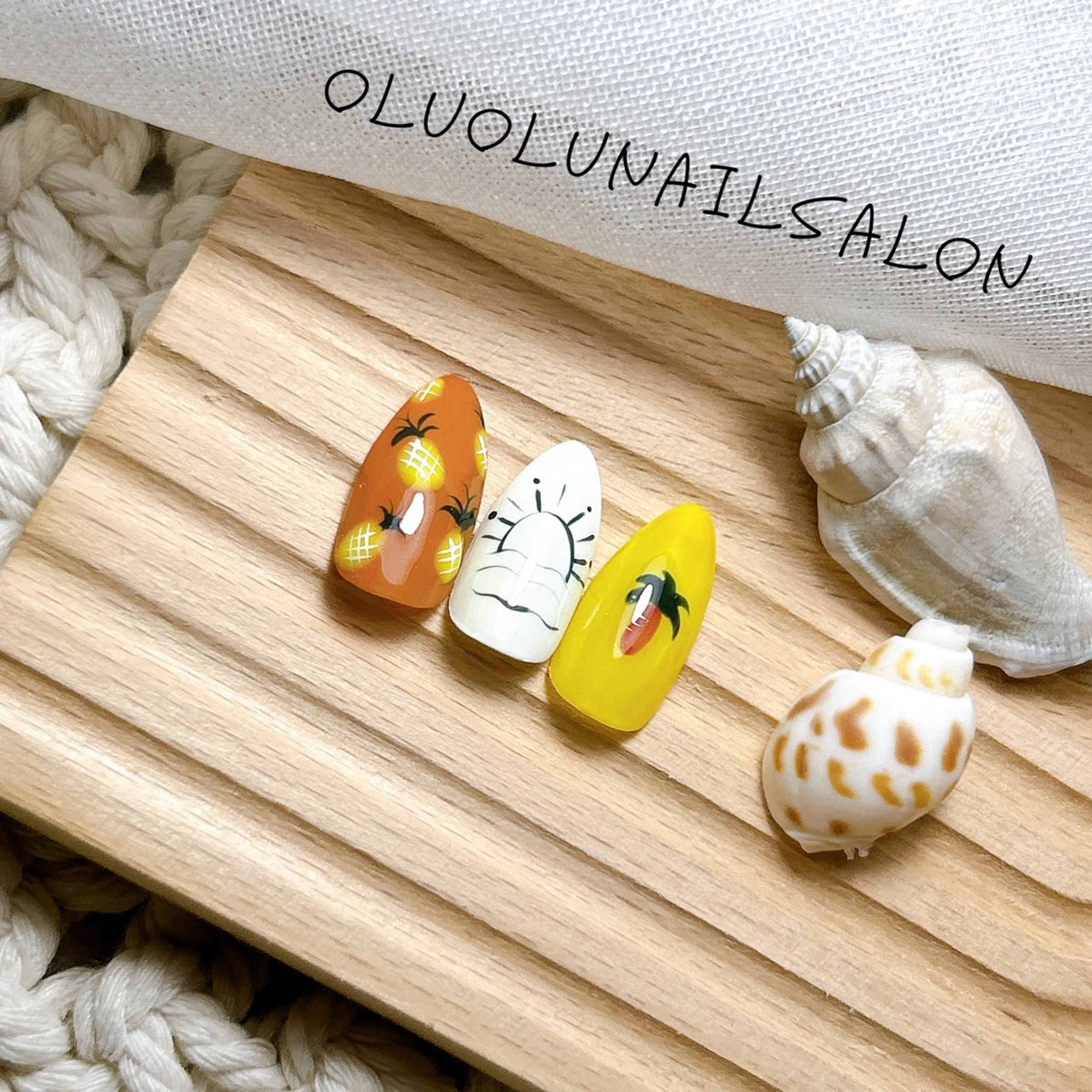 ネイル 夏ネイル oluolu nailsalonのネイルデザイン