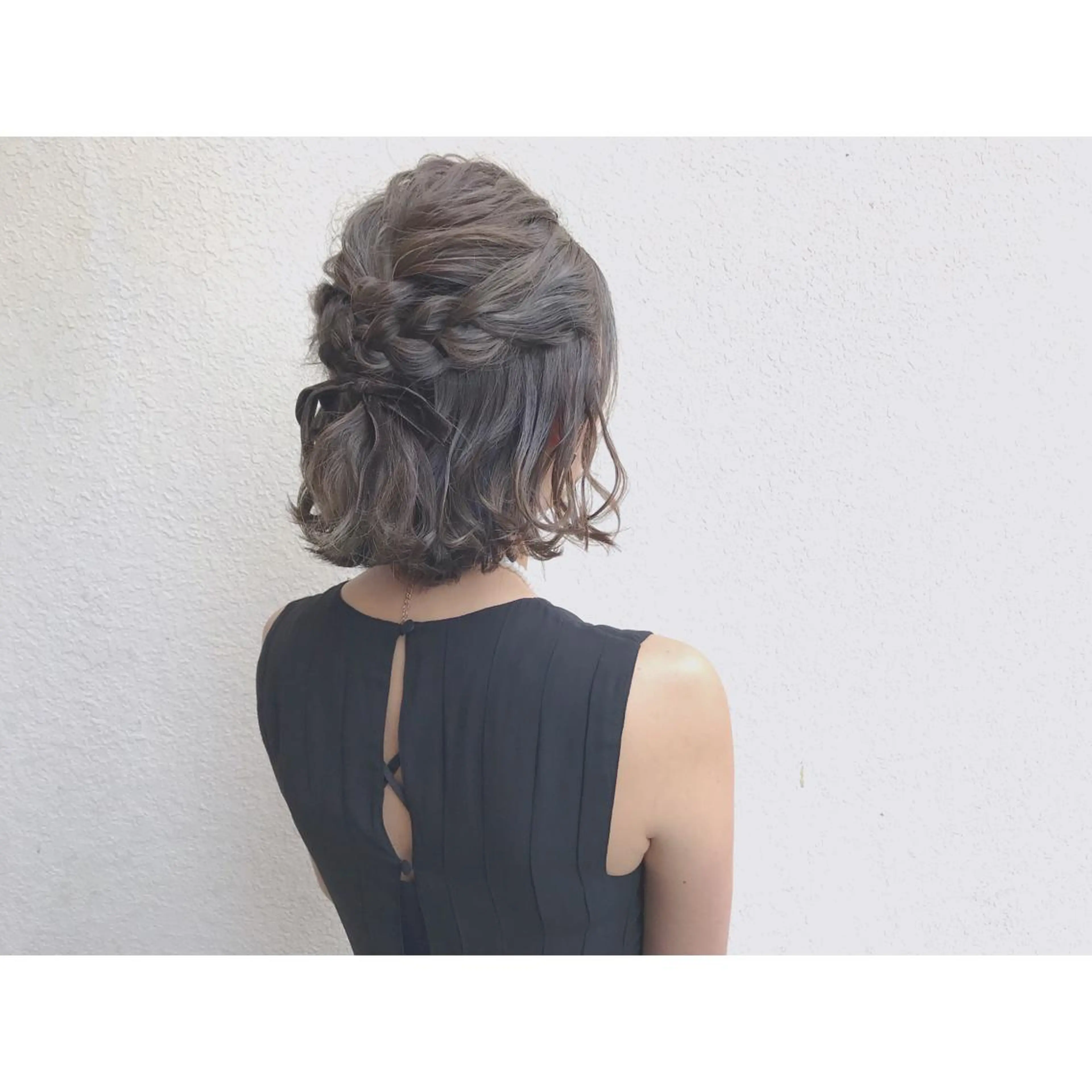 ヘアアレンジ ハーフアップ なかにし まゆみのヘアスタイル