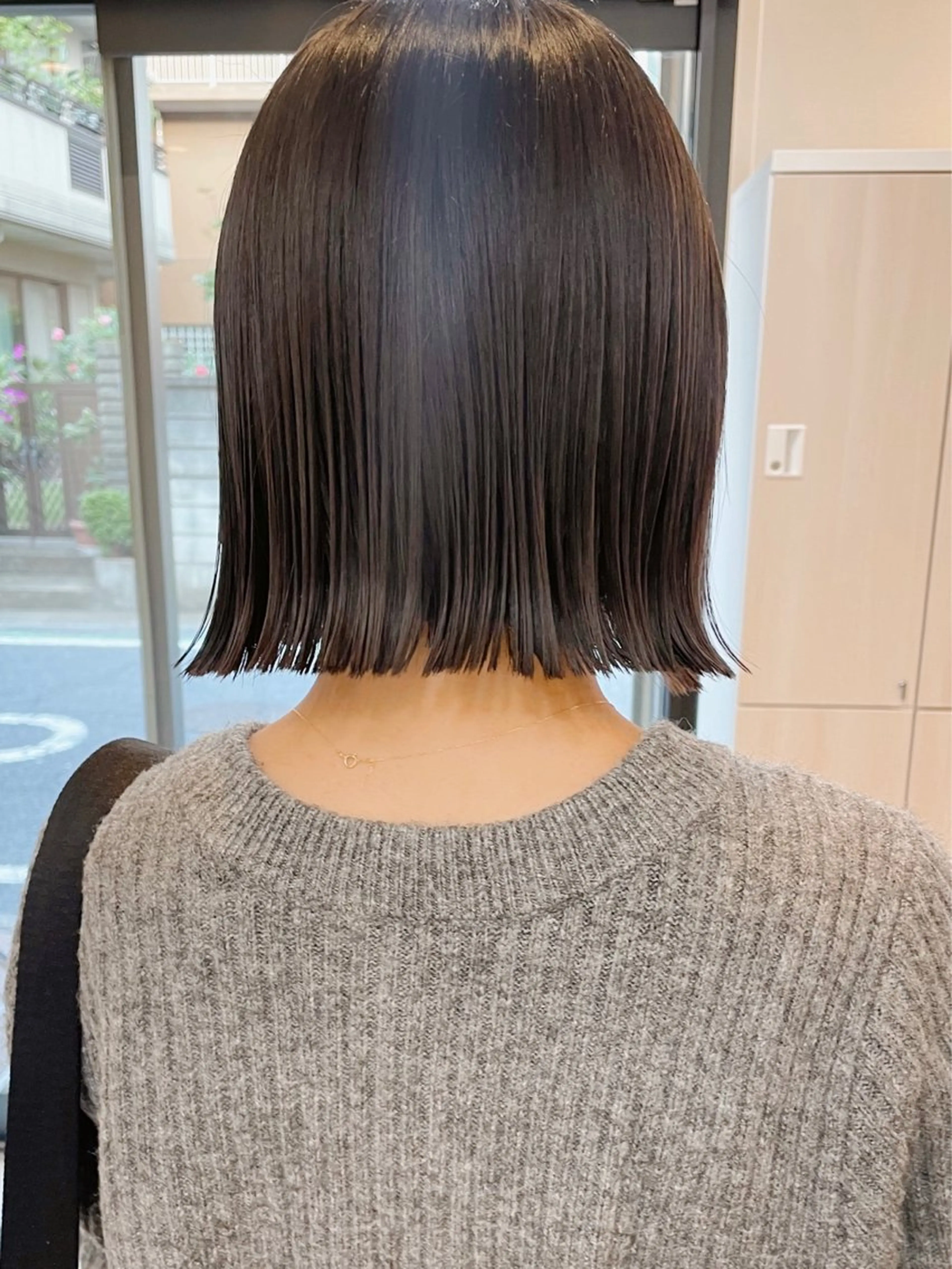 ミディアム 切りっぱなしボブ ボブ カット ヘアカラー 【ボブ/個室サロン】 癒し空間mimuraのヘアスタイル