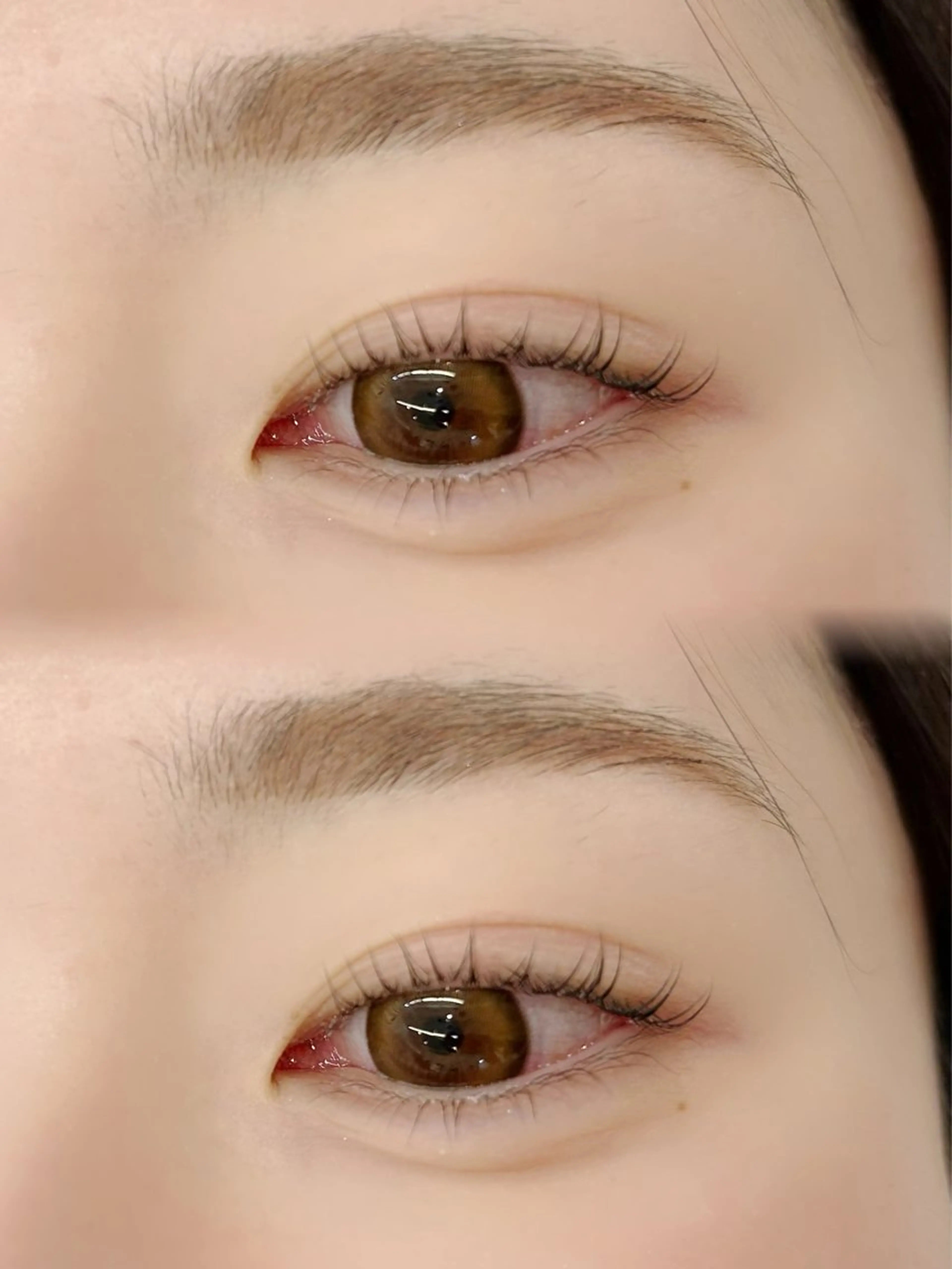 まつ毛パーマ上下の写真
