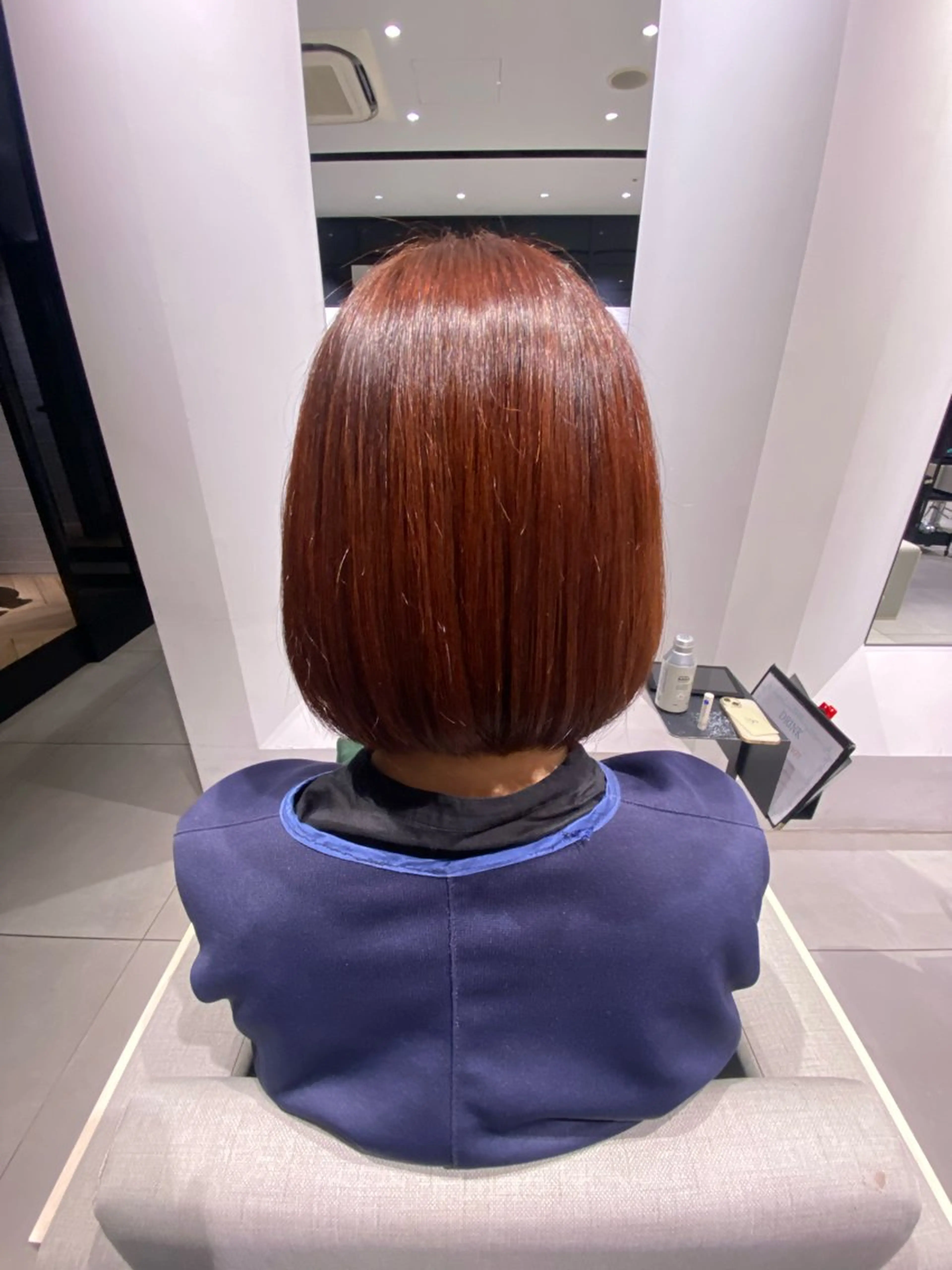 ショート パーマ ストレートパーマ 縮毛矯正 トリートメント stair : case 銀座店所属・stair:case 🌱Fuka🌱🦖のヘアスタイル