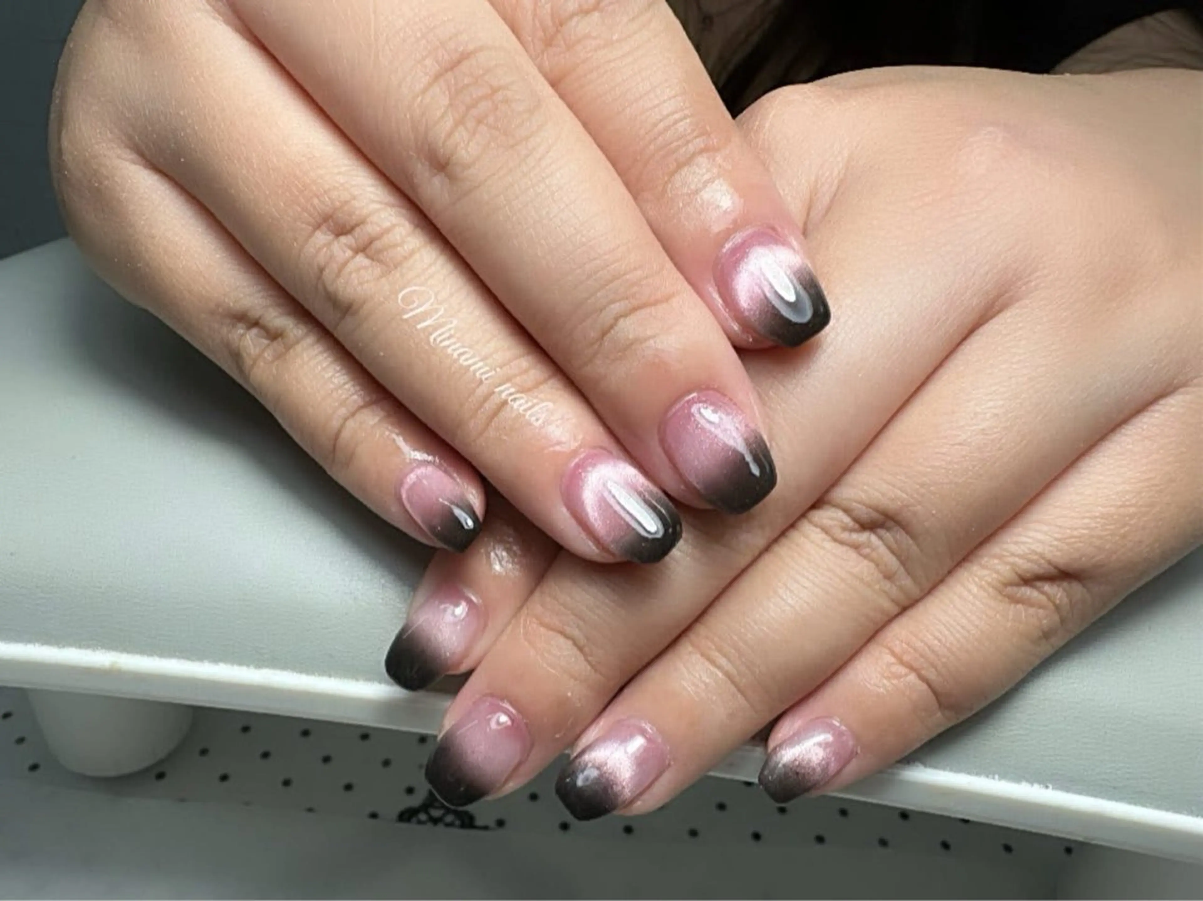 ネイル アートネイル オーロラネイル ガーリー グラデーション キラキラネイル Minami Nailsのネイルデザイン