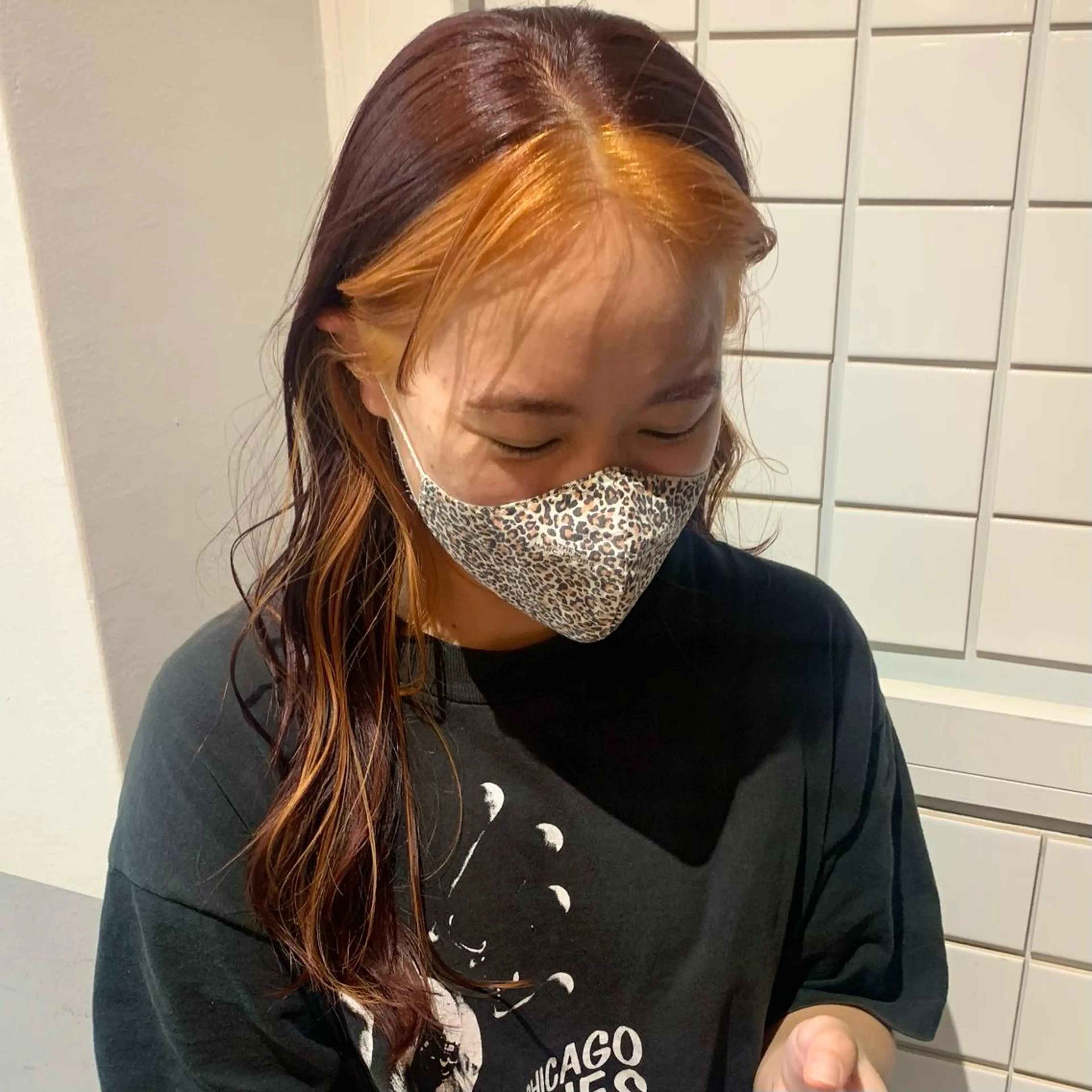 ロング カラー パーマ ヘアアレンジ 🎀オイダイラ モモカ🎀のヘアスタイル