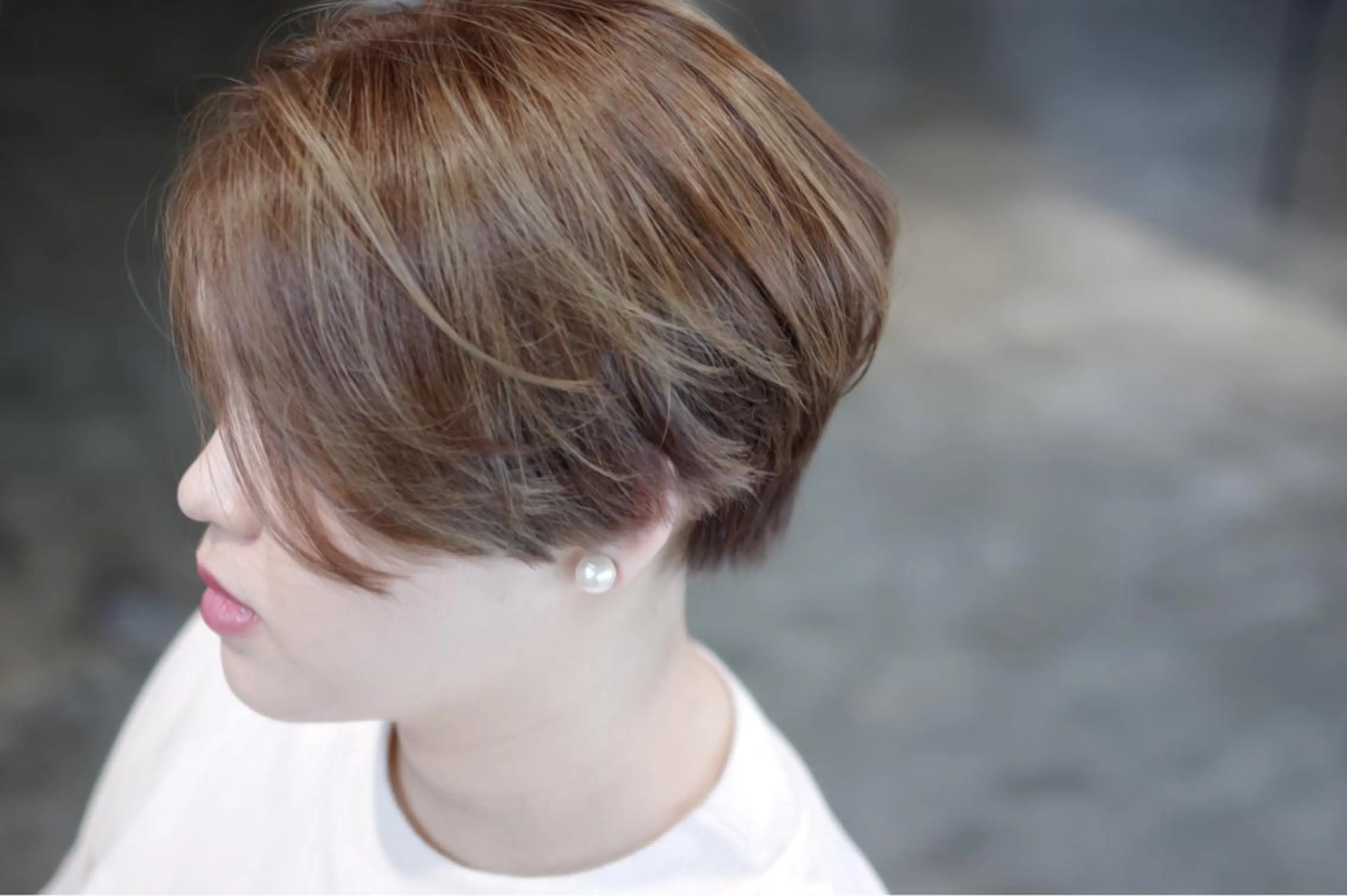 ショート ミディアム カラー クセ毛お悩みの方 四宮桂佑のヘアスタイル