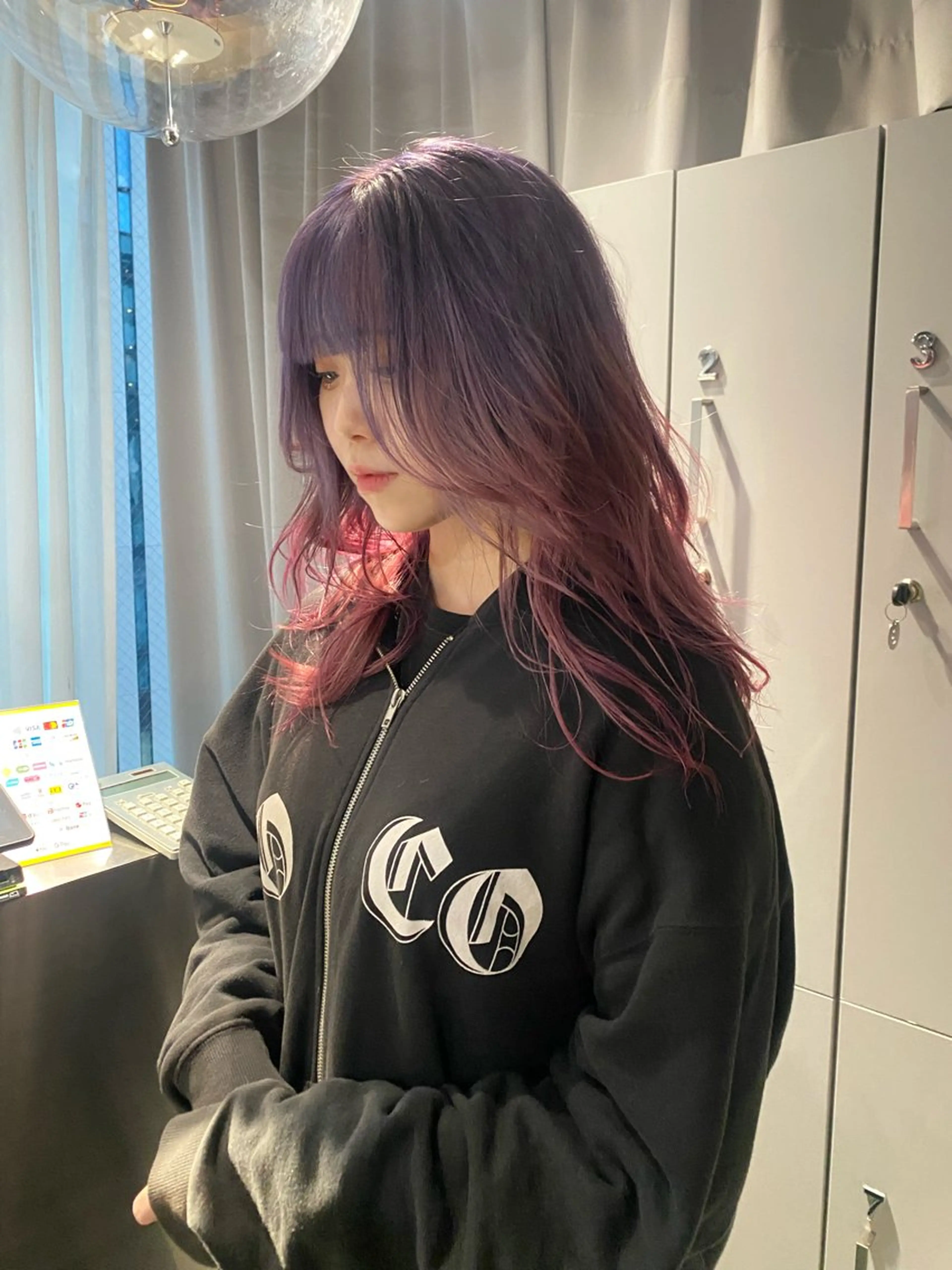 セミロング カラー デザインカラー ハイトーンカラー カット ヘアカラー トリートメント jyui/原宿 ハイトーン/デザインのヘアスタイル