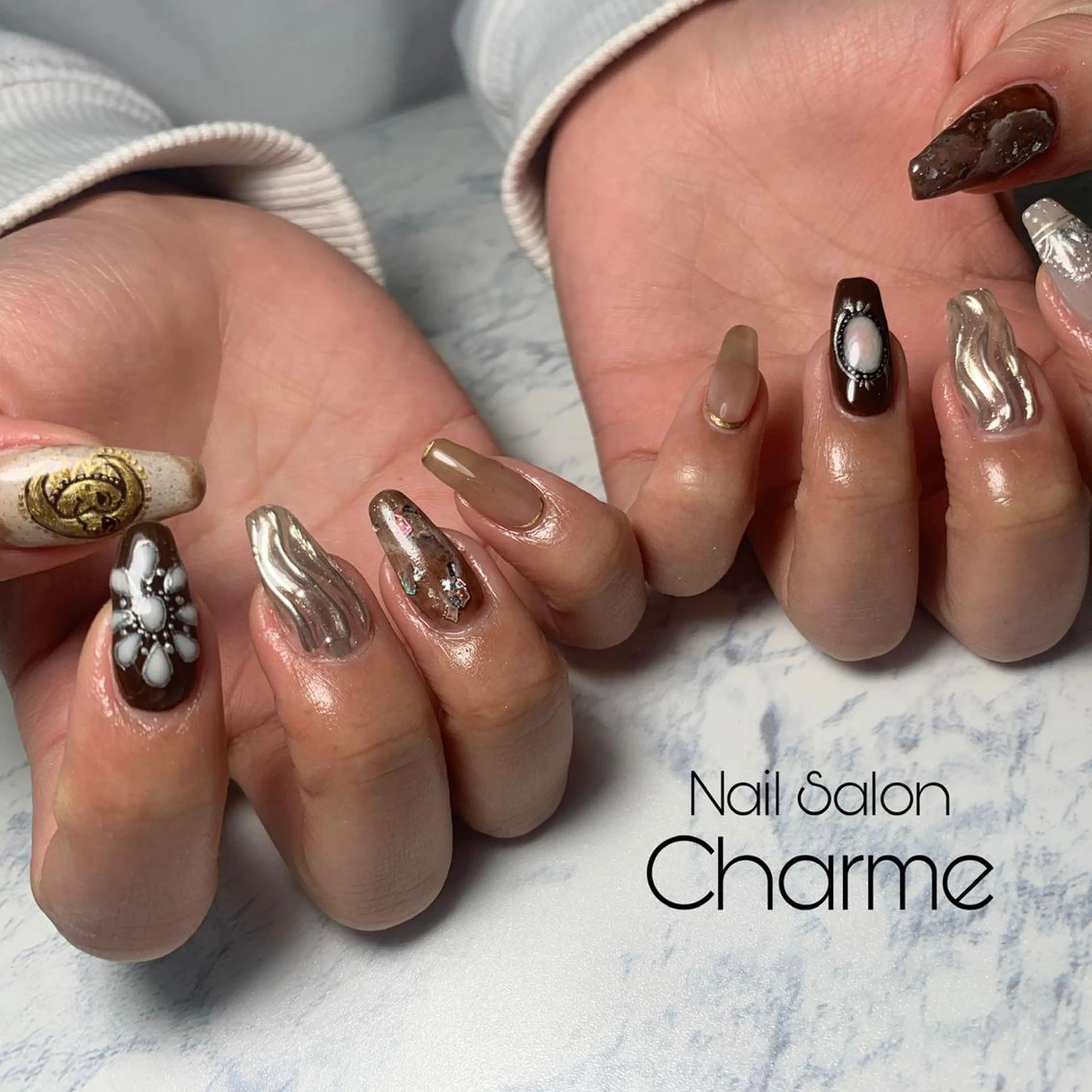 ネイル NailSalon Charmeのネイルデザイン