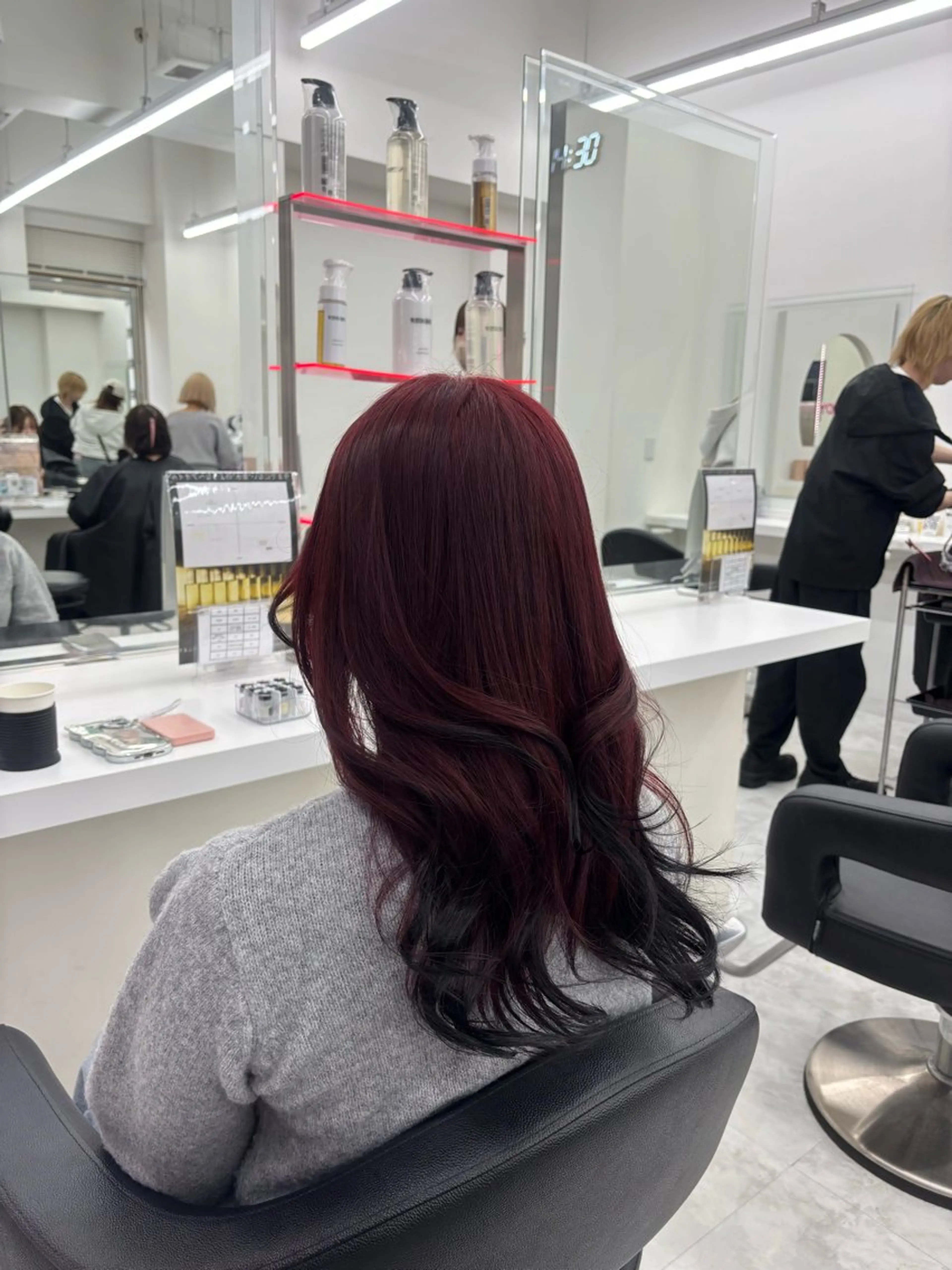 カラー ヘアカラー トリートメント かわいい艶髪🤍 れいな🤍のヘアスタイル