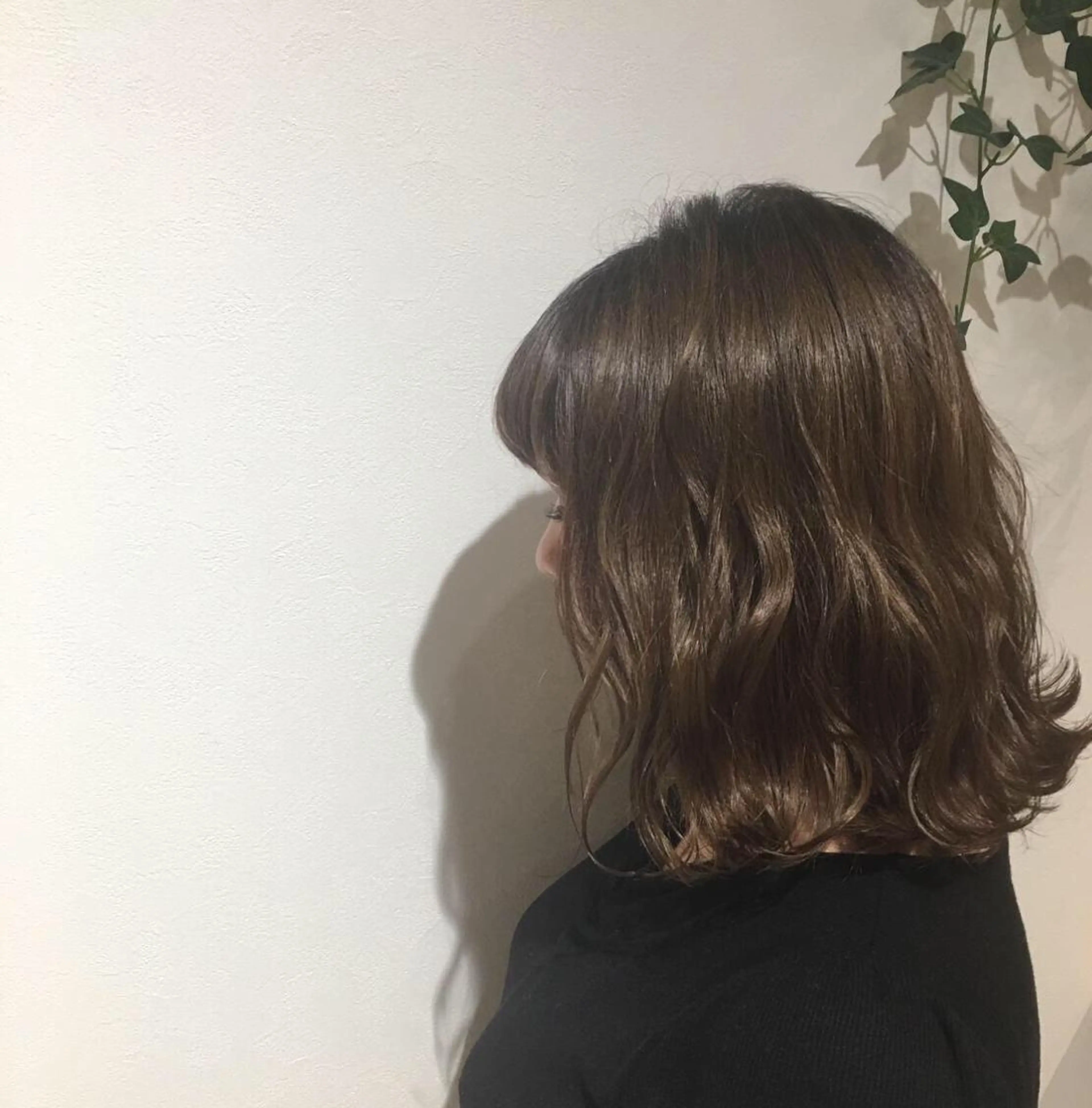 ミディアム カット 永田 琴愛のヘアスタイル