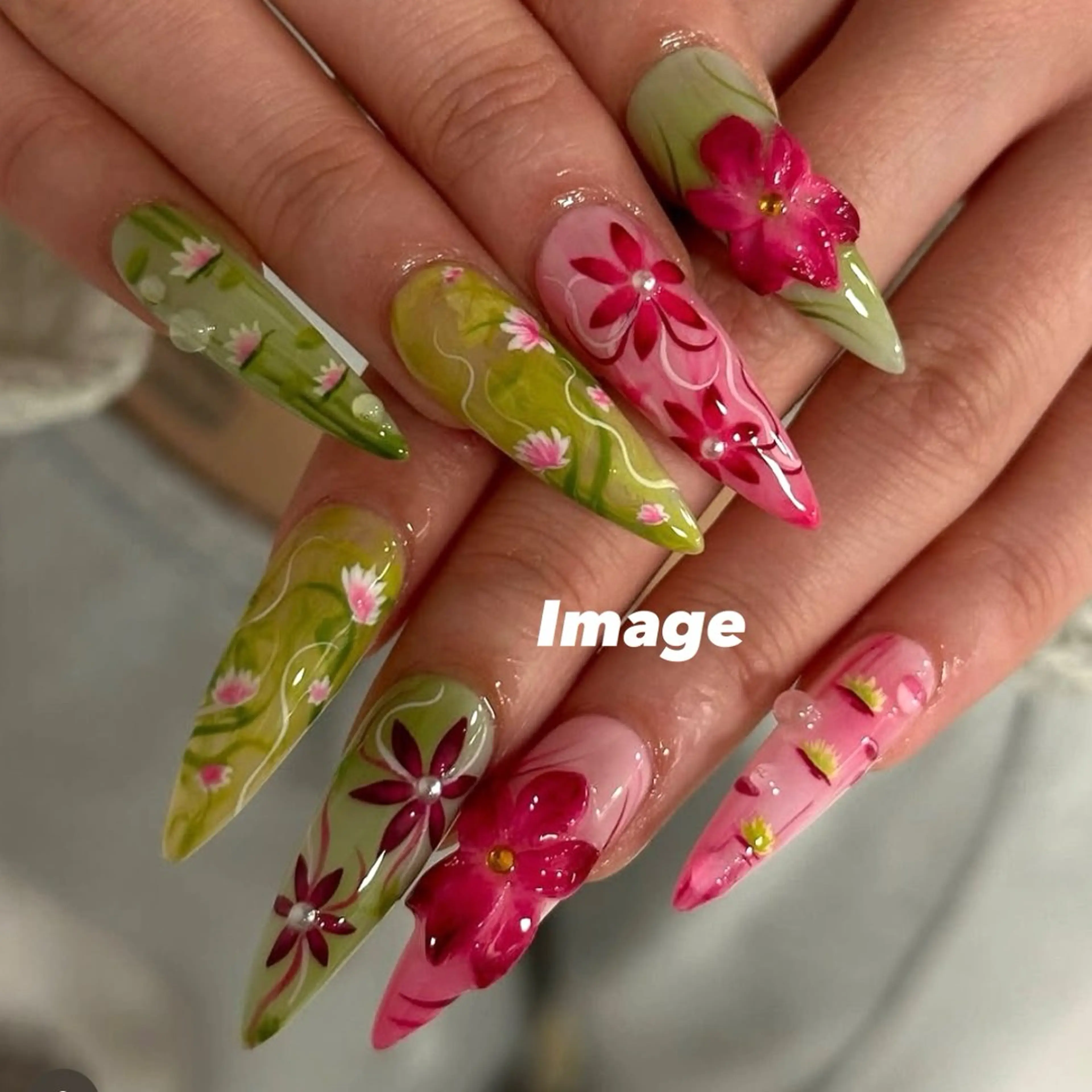 ネイル ロングネイル Nail salon Euphoria所属・Nail salon Euphoriaのネイルデザイン