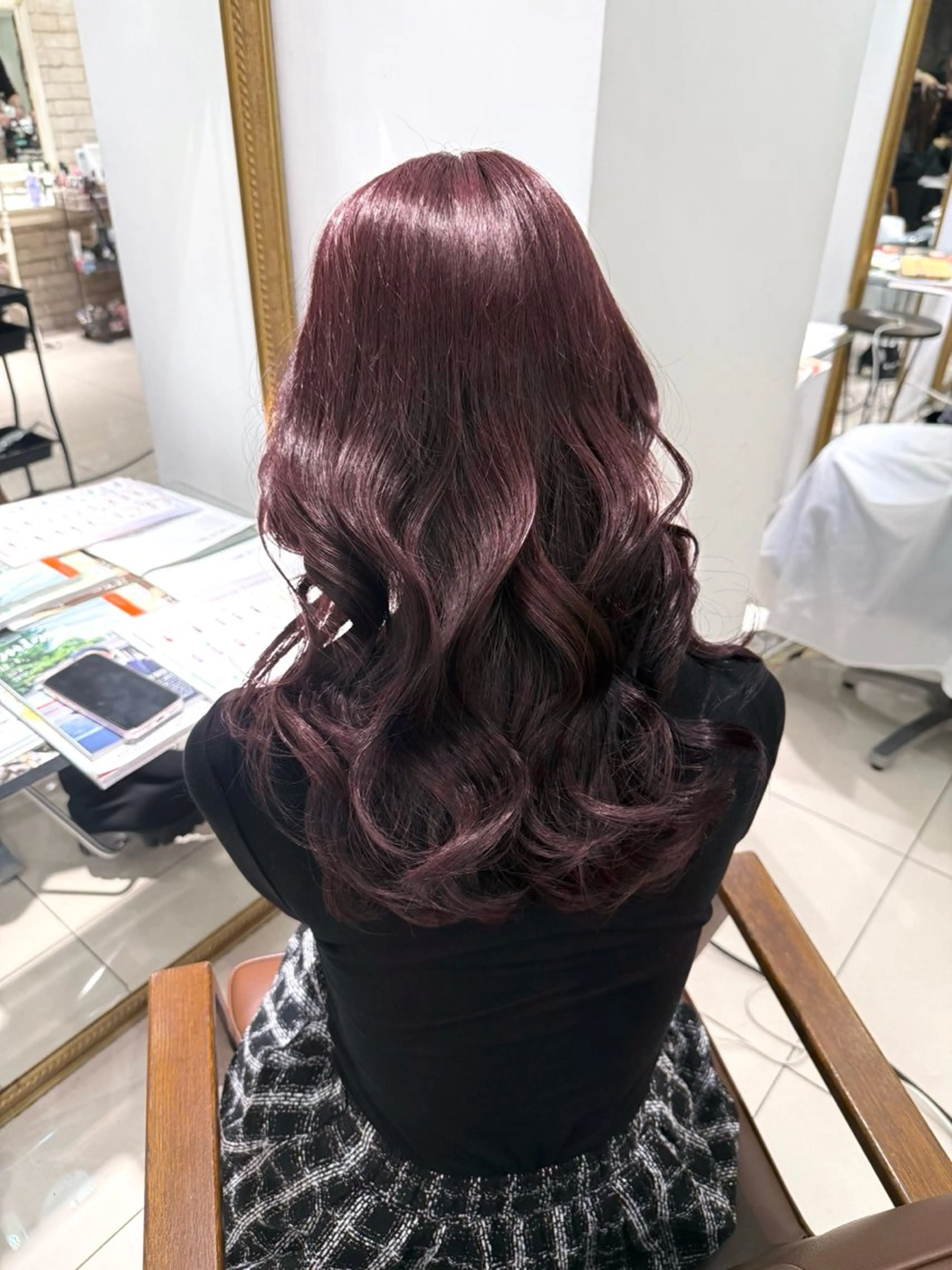 セミロング カット ヘアカラー トリートメント 髪質改善”透け感" カラー/Hono🪞のヘアスタイル