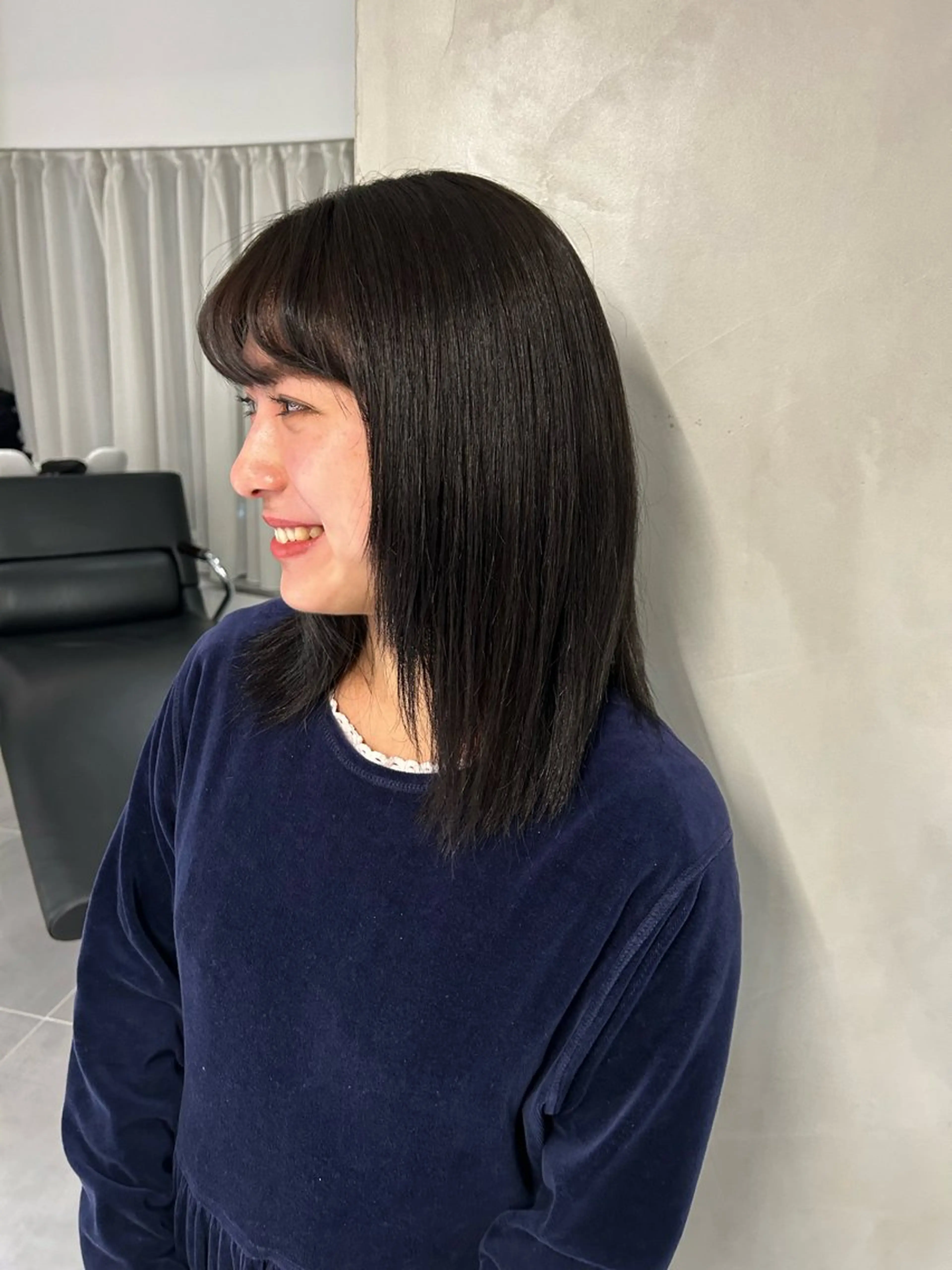 セミロング カラー 透明感カラー グレージュ カット ヘアカラー トリートメント ヘアセット 垢抜け/レイヤー /艶カラー🪼風香のヘアスタイル