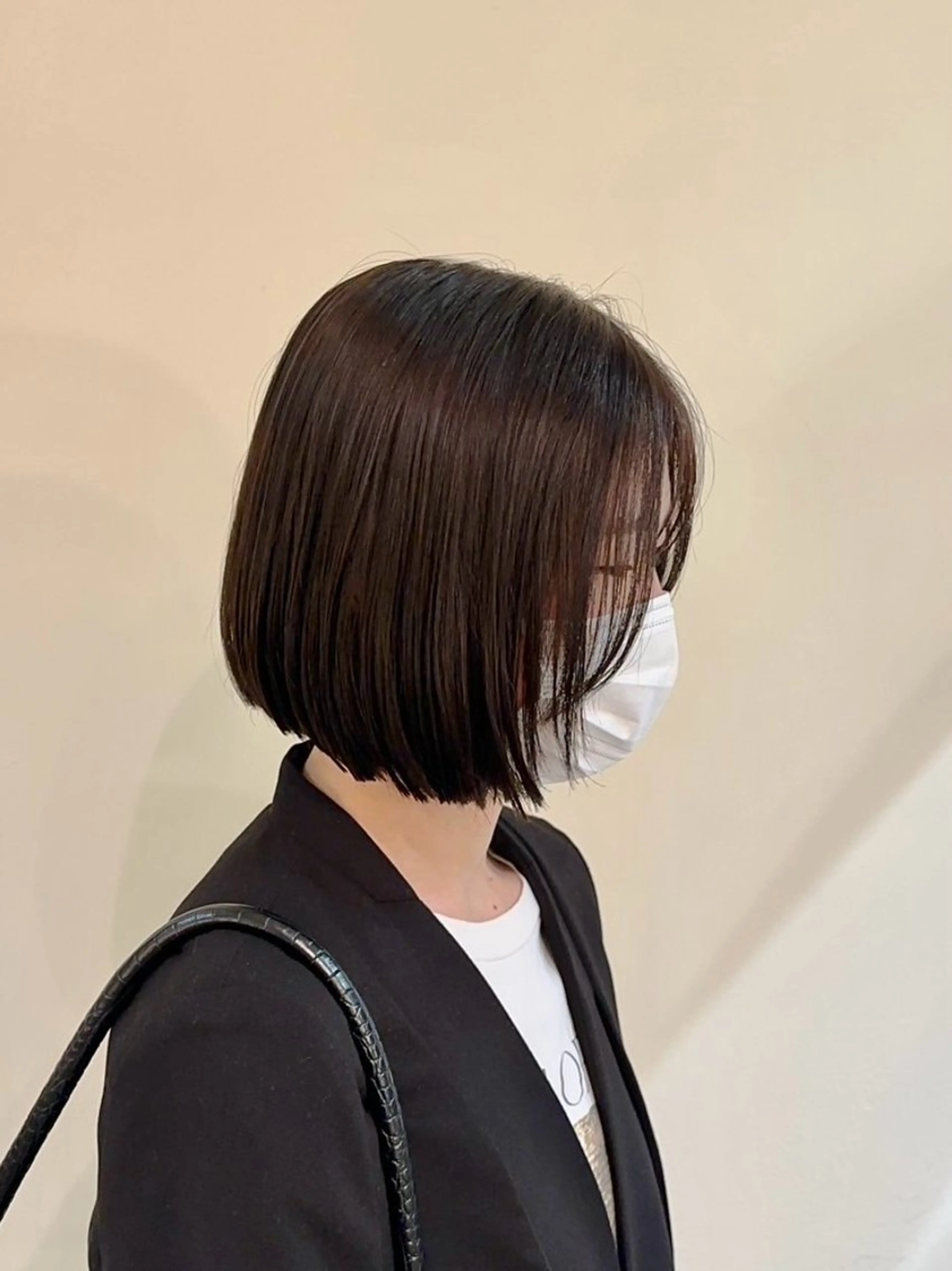 ショート カット パーマ なつき🌱ボブ 🤎レイヤーボブのヘアスタイル