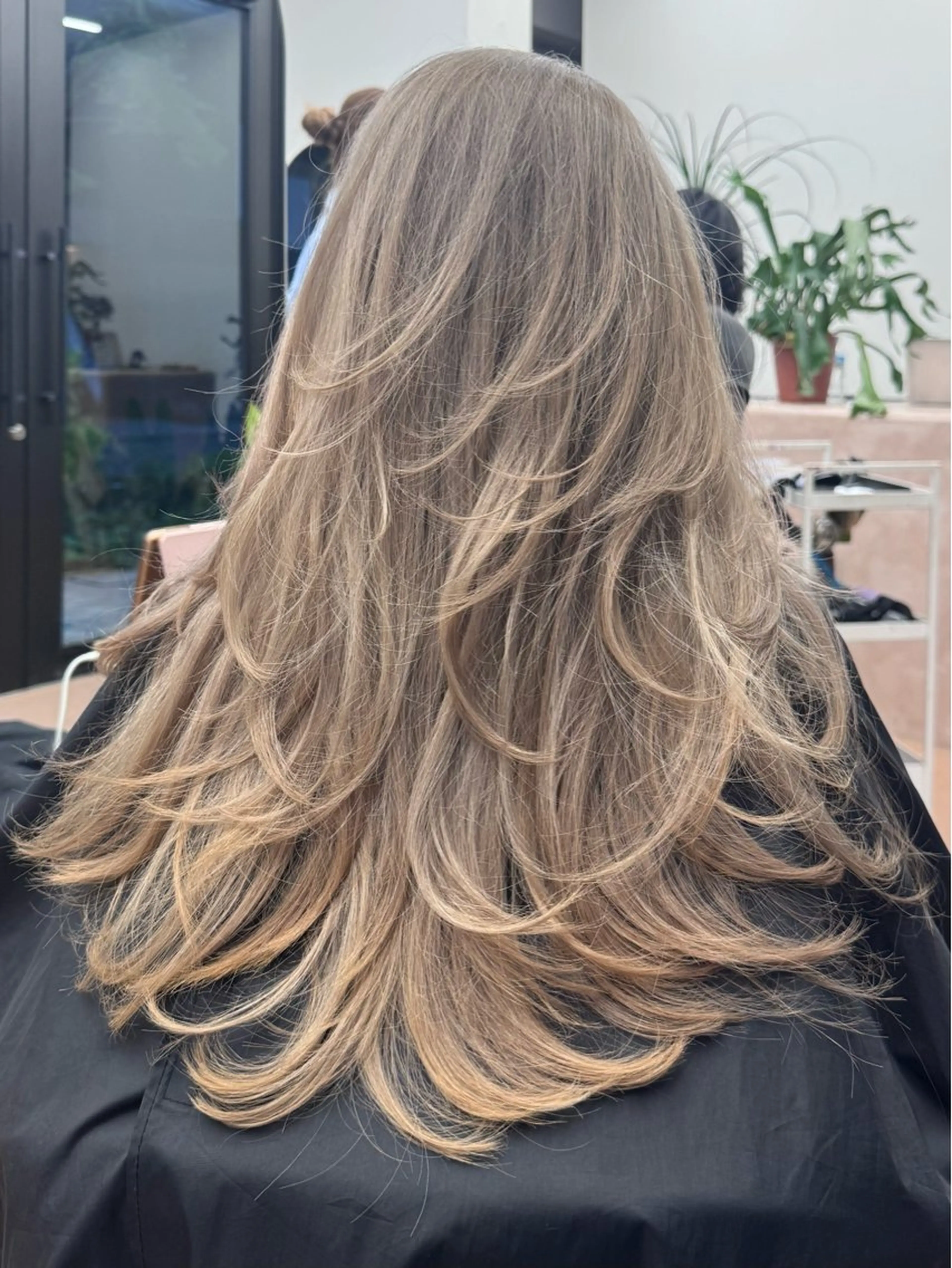 ロング レイヤーカットモデル 募集/藤原一真のヘアスタイル