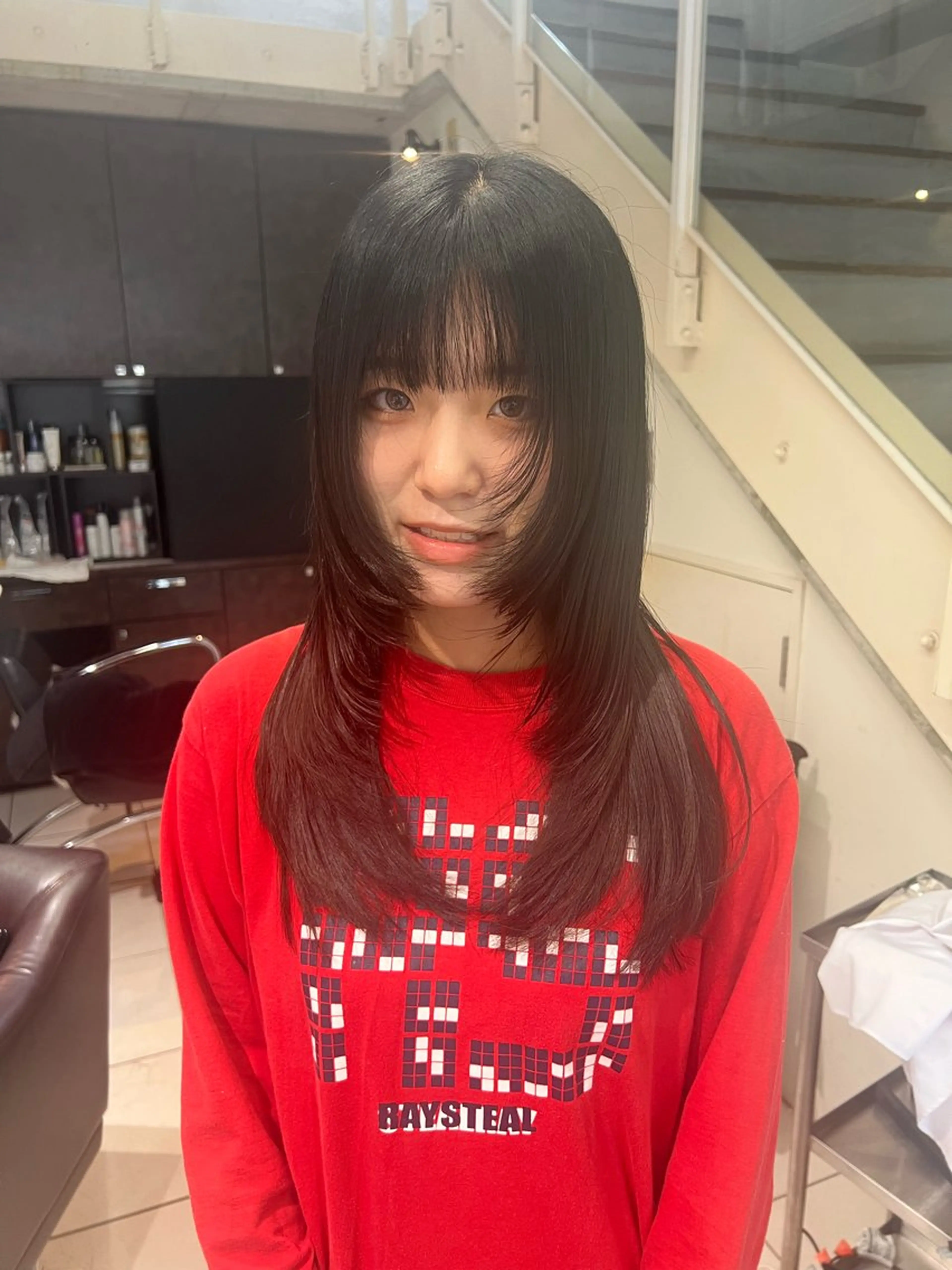 ロング 顔周りカット レイヤーカット Ⓜ️irai ✮のヘアスタイル