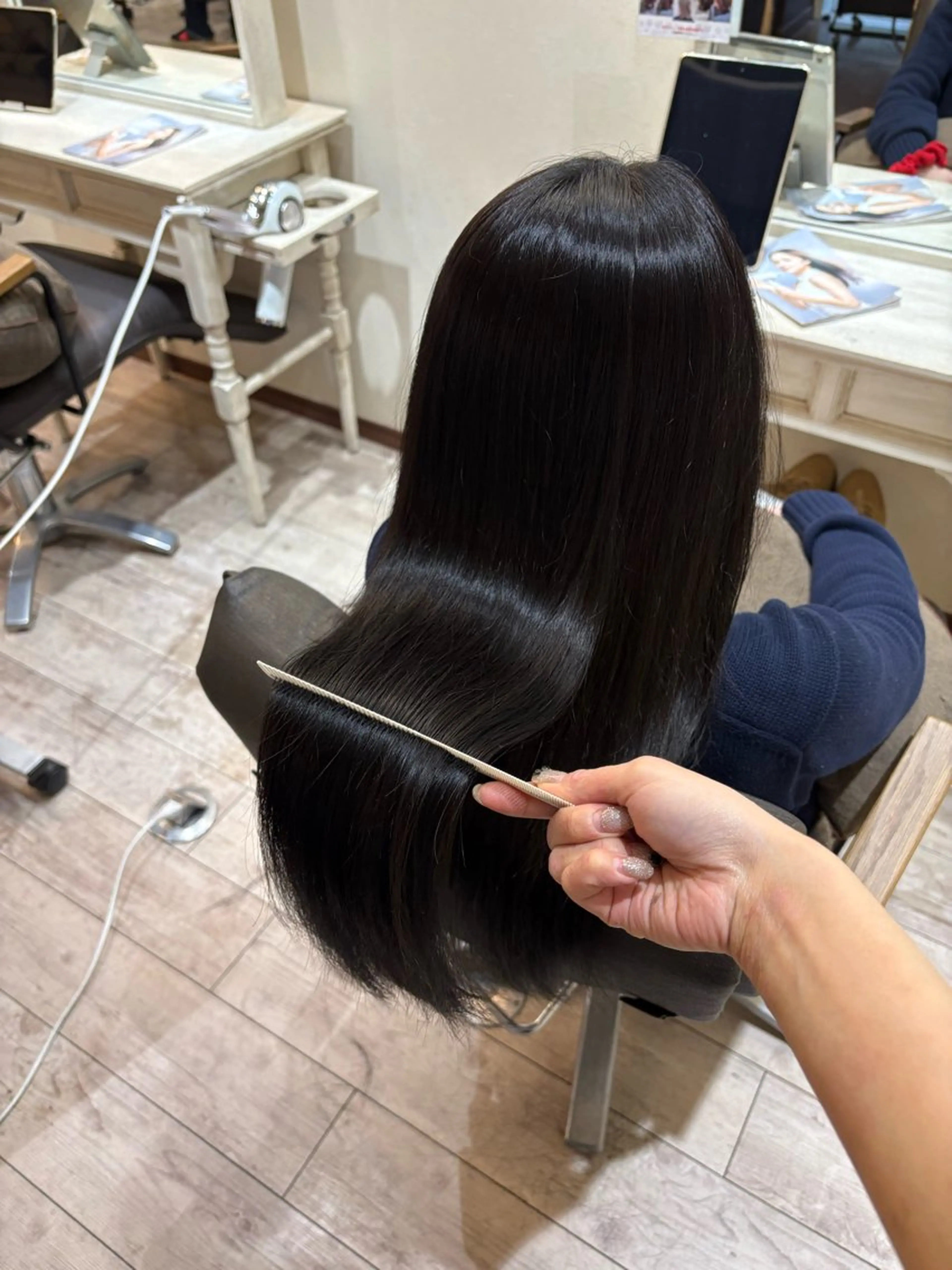 ロング カラー カット ヘアカラー 艶カラー/縮毛矯正/ レイヤー/栄/あやかのヘアスタイル