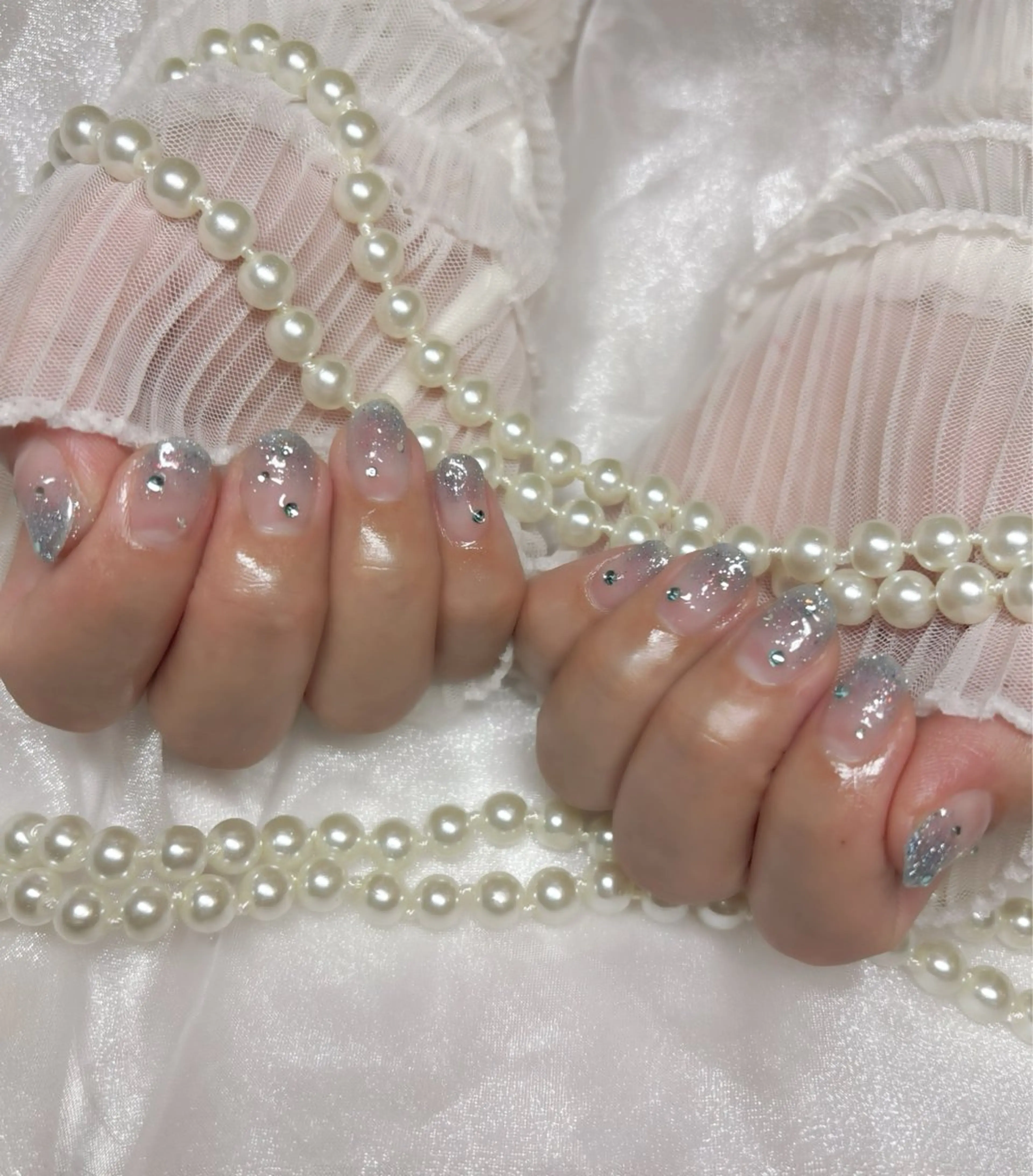 ネイル ラメ(グリッター) ラメグラデーション ハンドネイル Nail Salon macherieのネイルデザイン