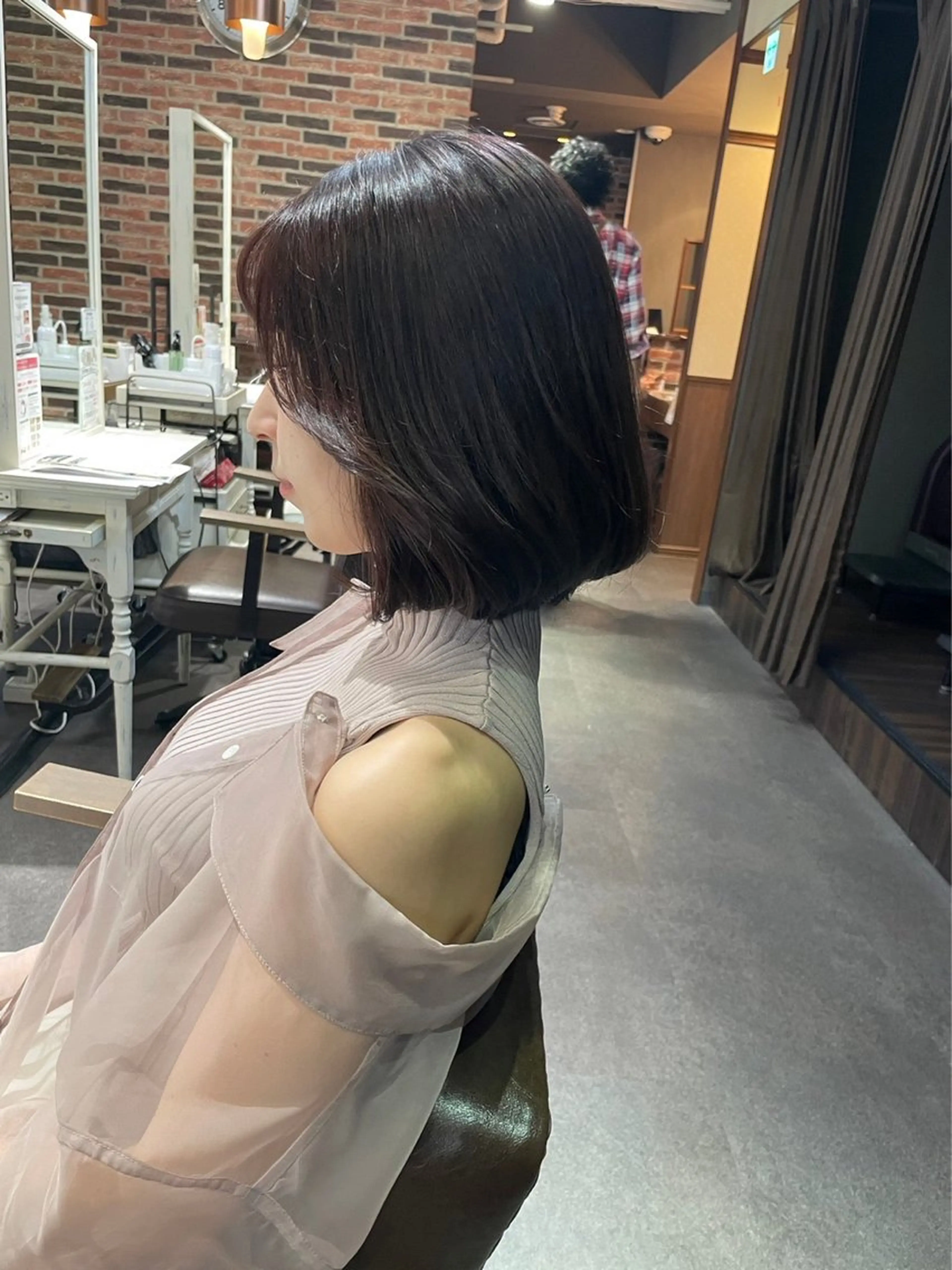 ショート 赤みなしカラー/梅田 /レイヤー/IORIのヘアスタイル