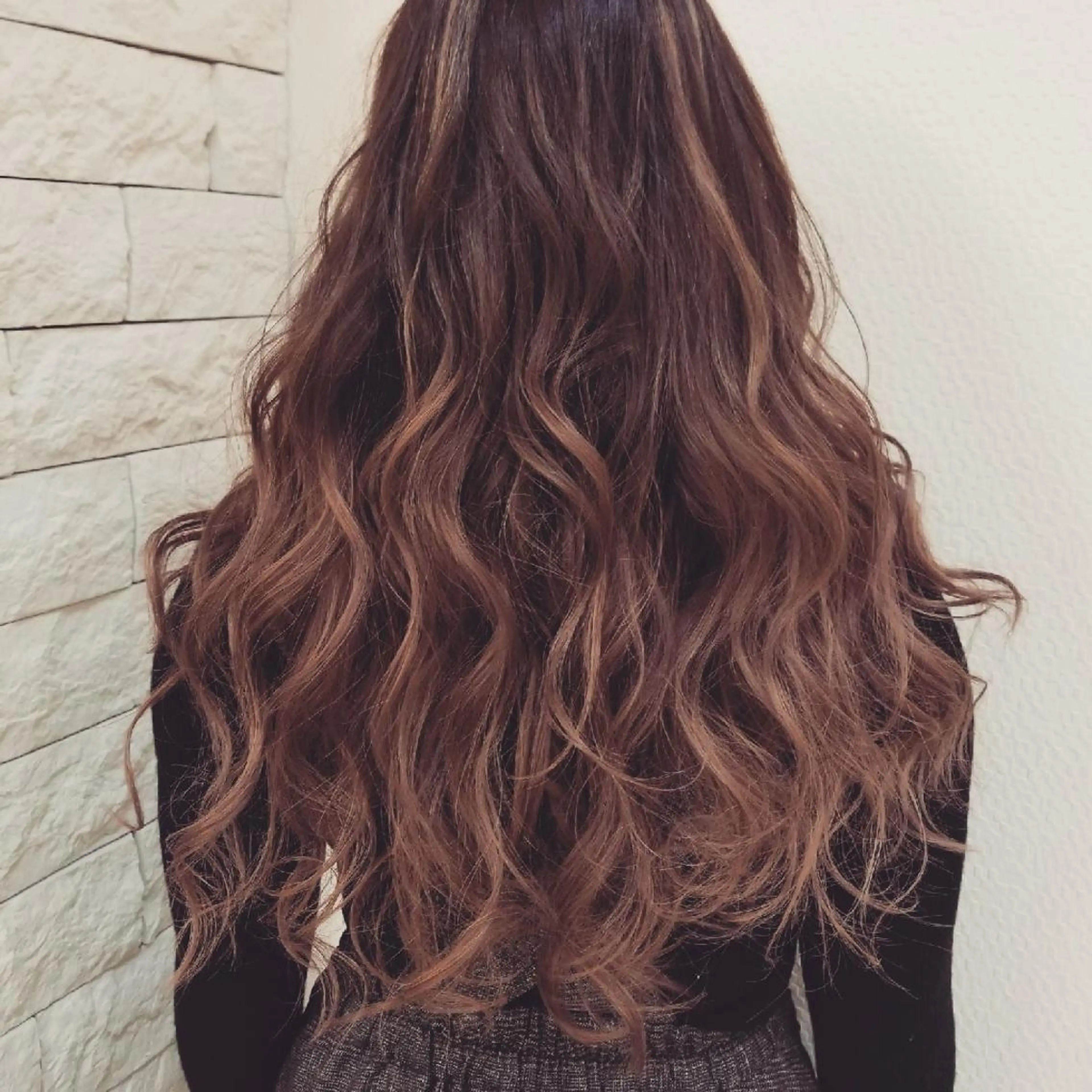 ロング カラー アッシュ Le Lien カジのヘアスタイル