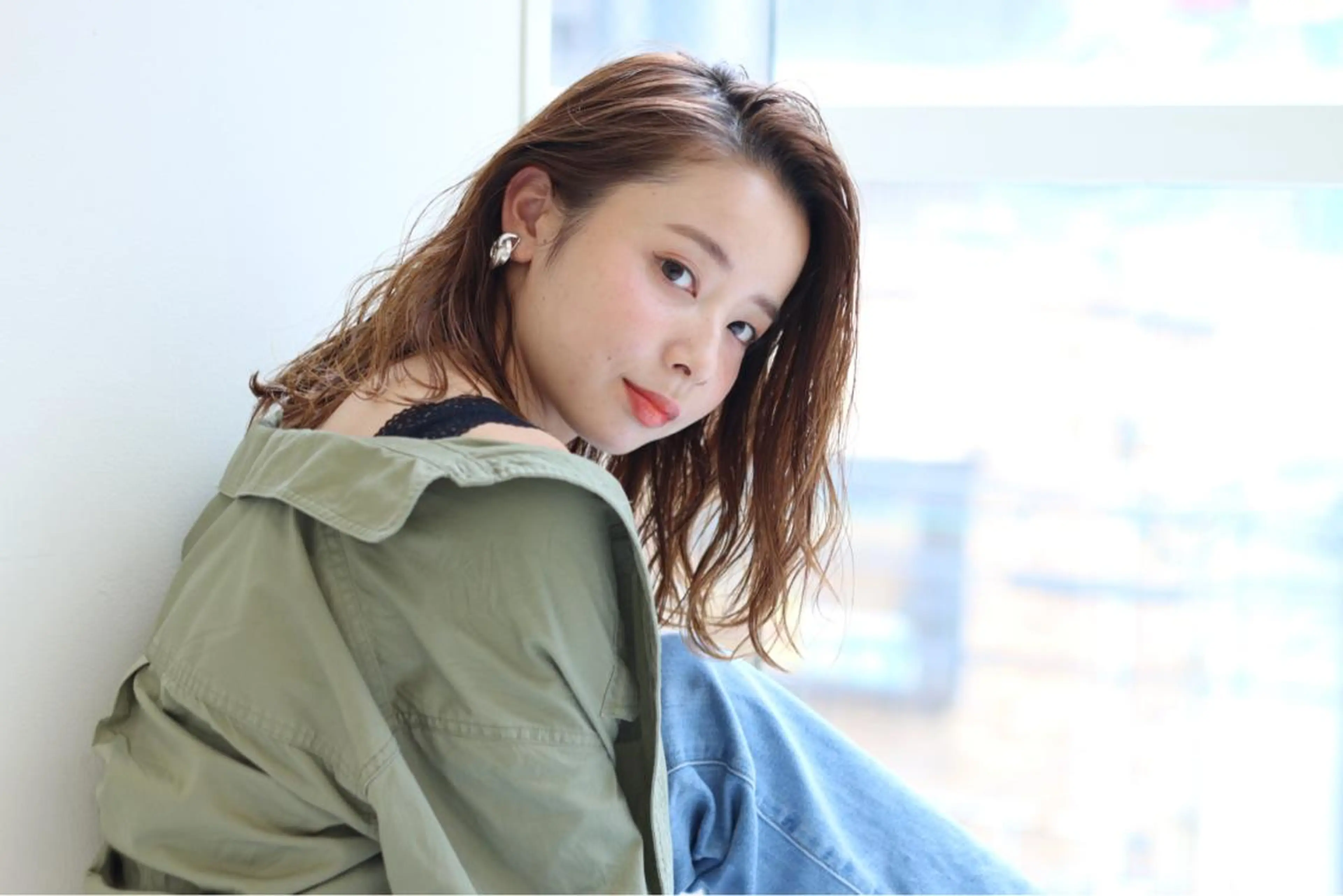 セミロング Le'a 谷町🌼 幸村はるひのヘアスタイル