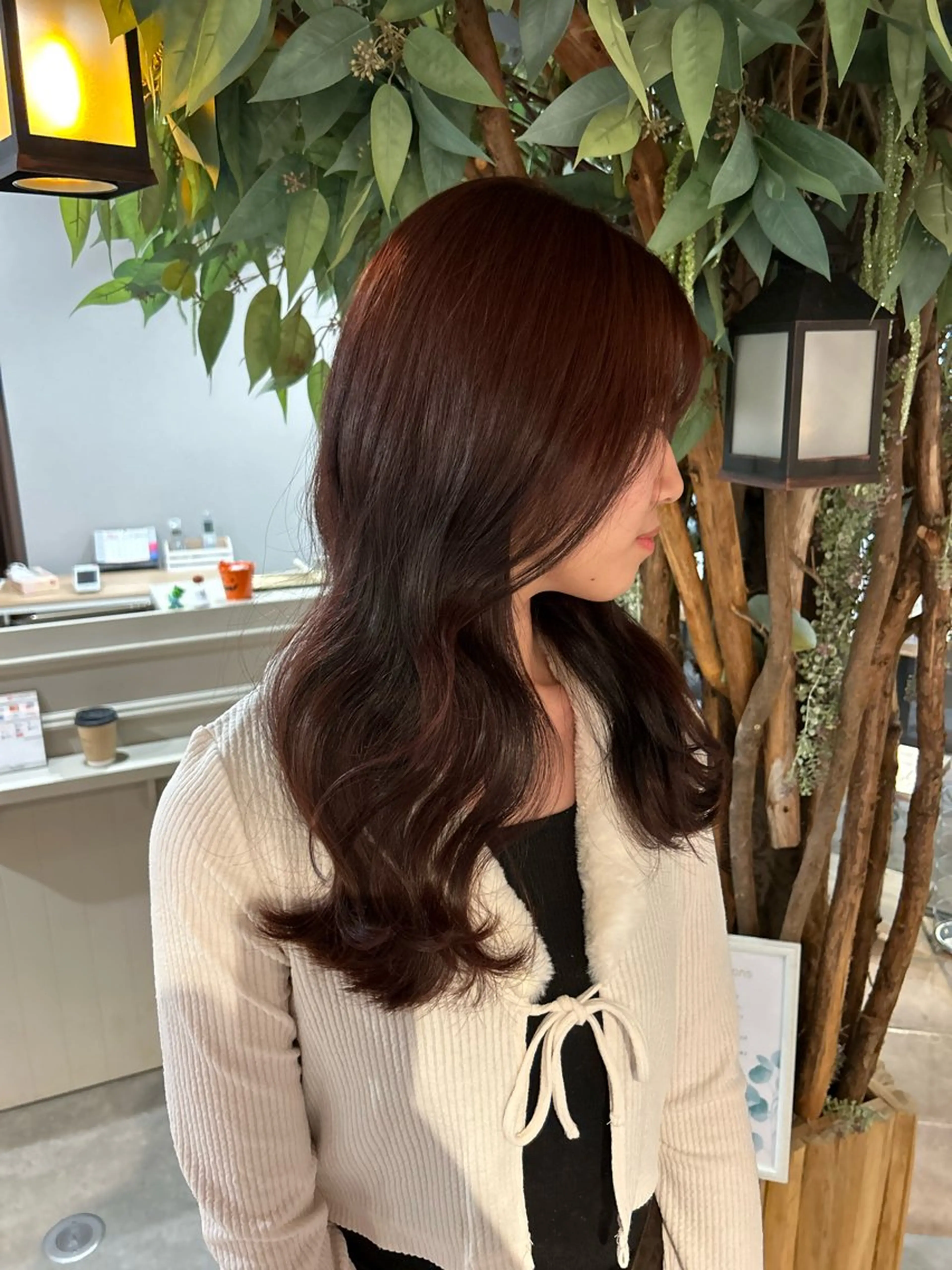 セミロング 久保 璃々花のヘアスタイル