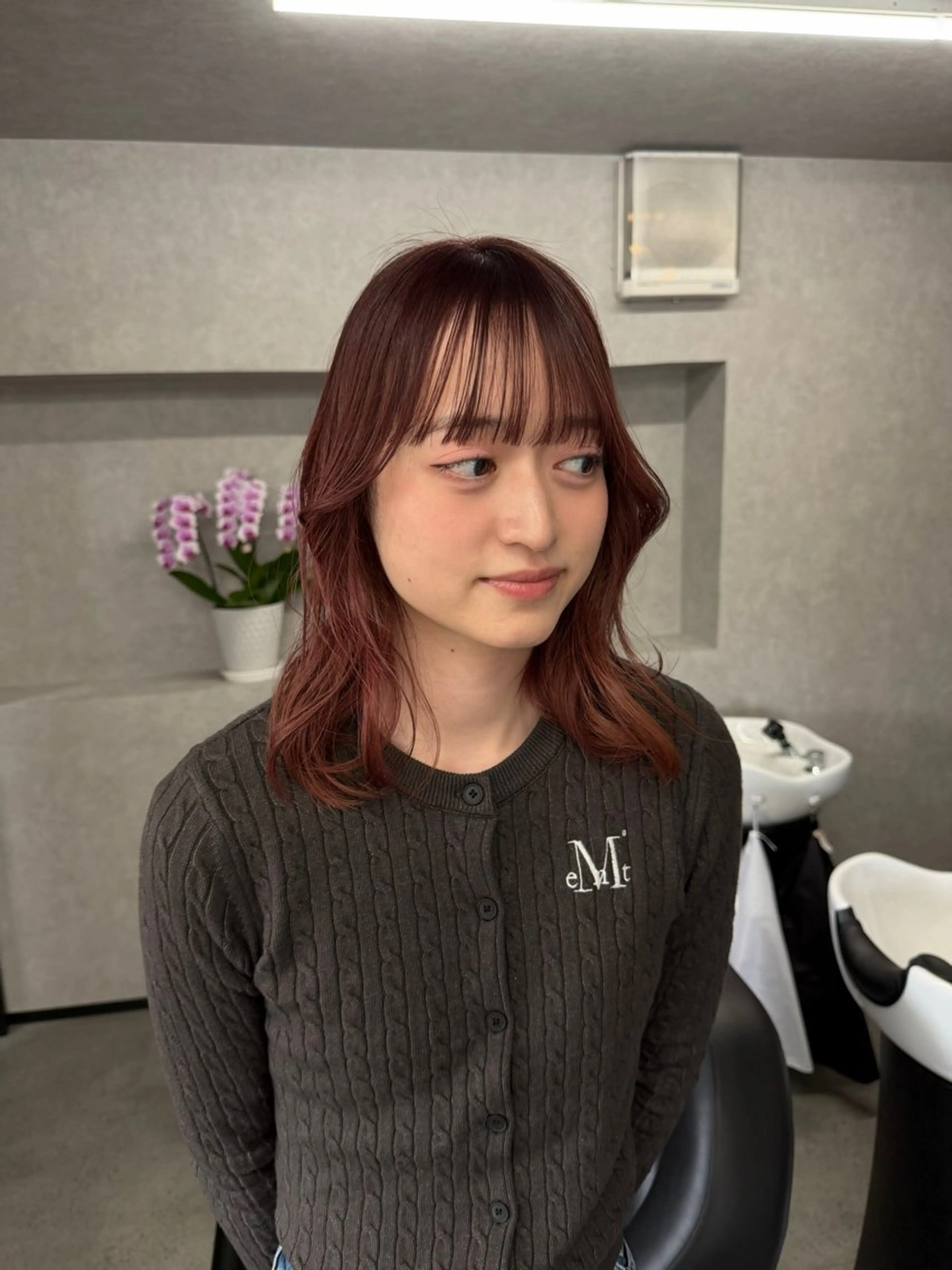 ミディアム ヘアカラー niko_saga_hairmake所属・アヤカ (AYAKA)のヘアスタイル