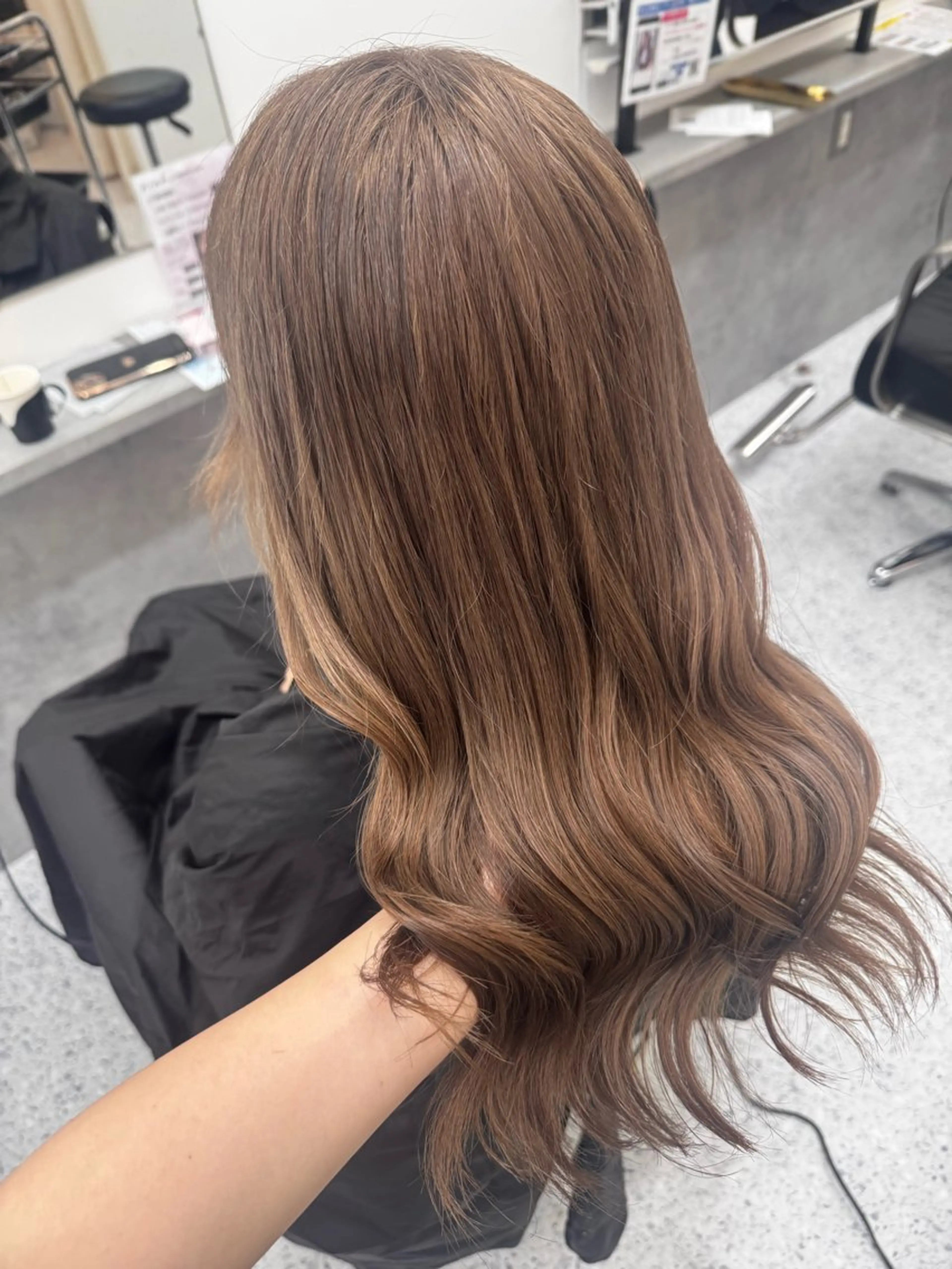 ロング ヘアカラー トリートメント ダブルカラー✨️ 五島桜樫のヘアスタイル