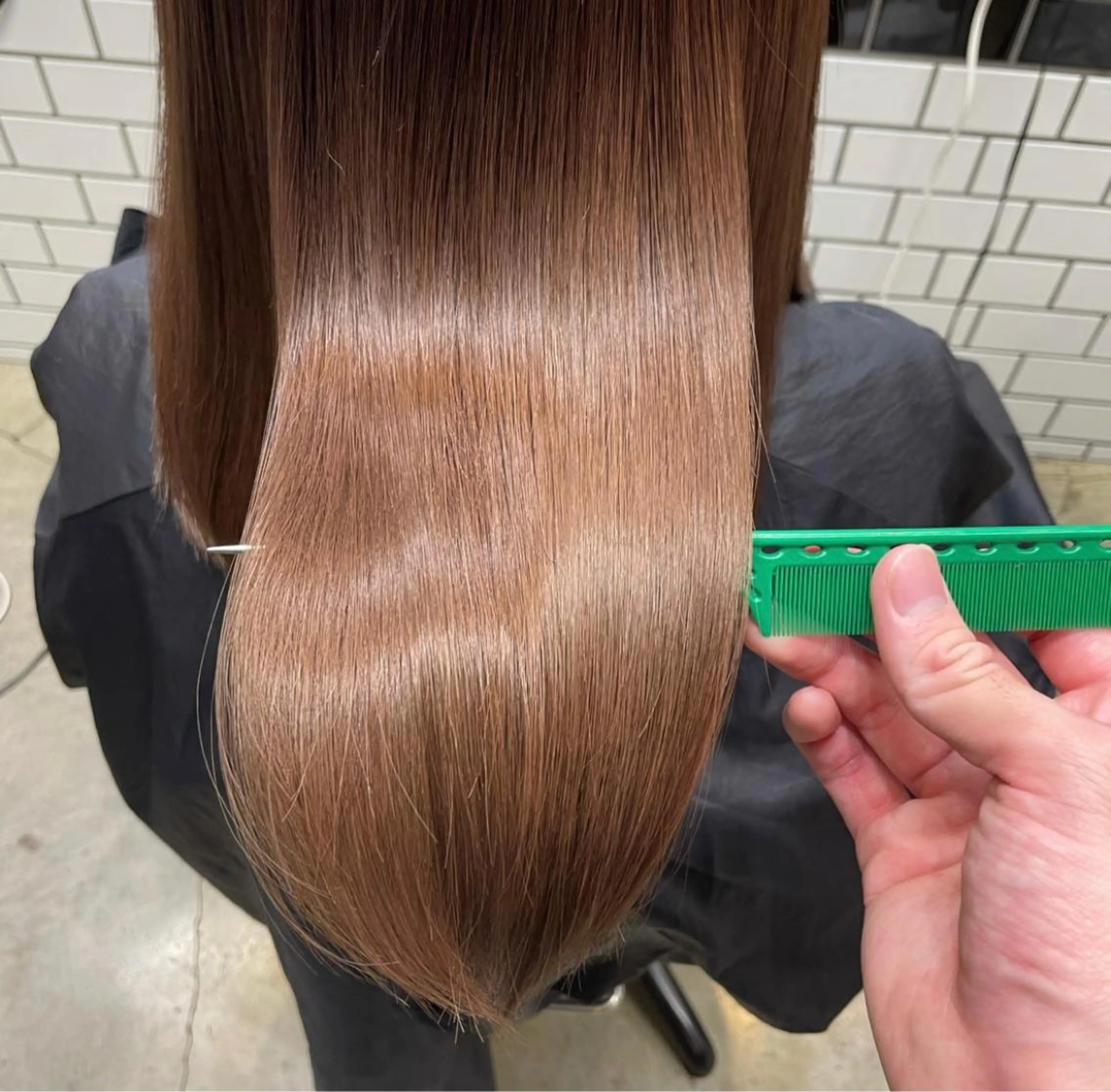 セミロング ヘアカラー トリートメント 🌈本物の髪質改善 森田涼平のヘアスタイル
