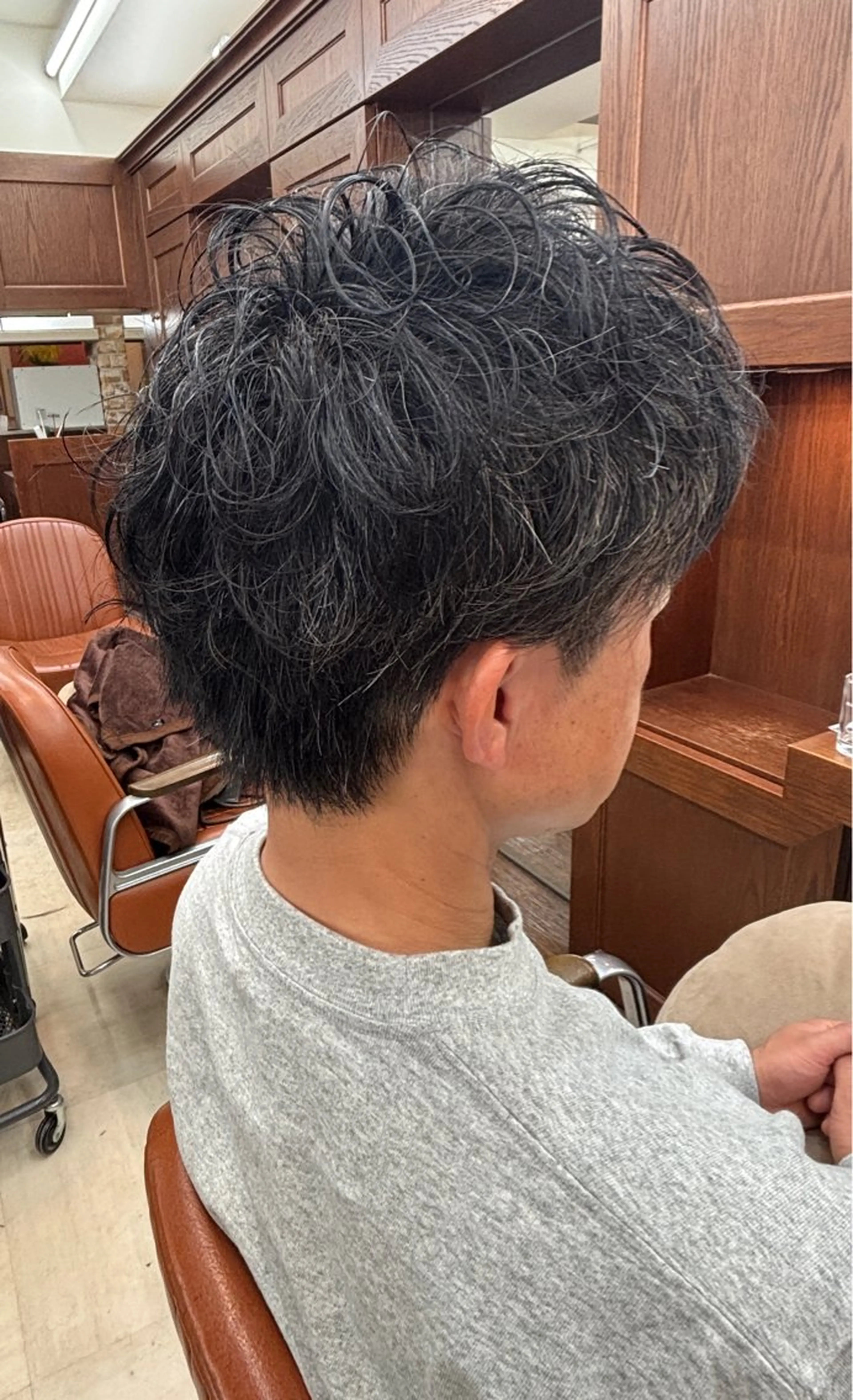 パーマ メンズ カット パーマ 長谷川 礼子のヘアスタイル