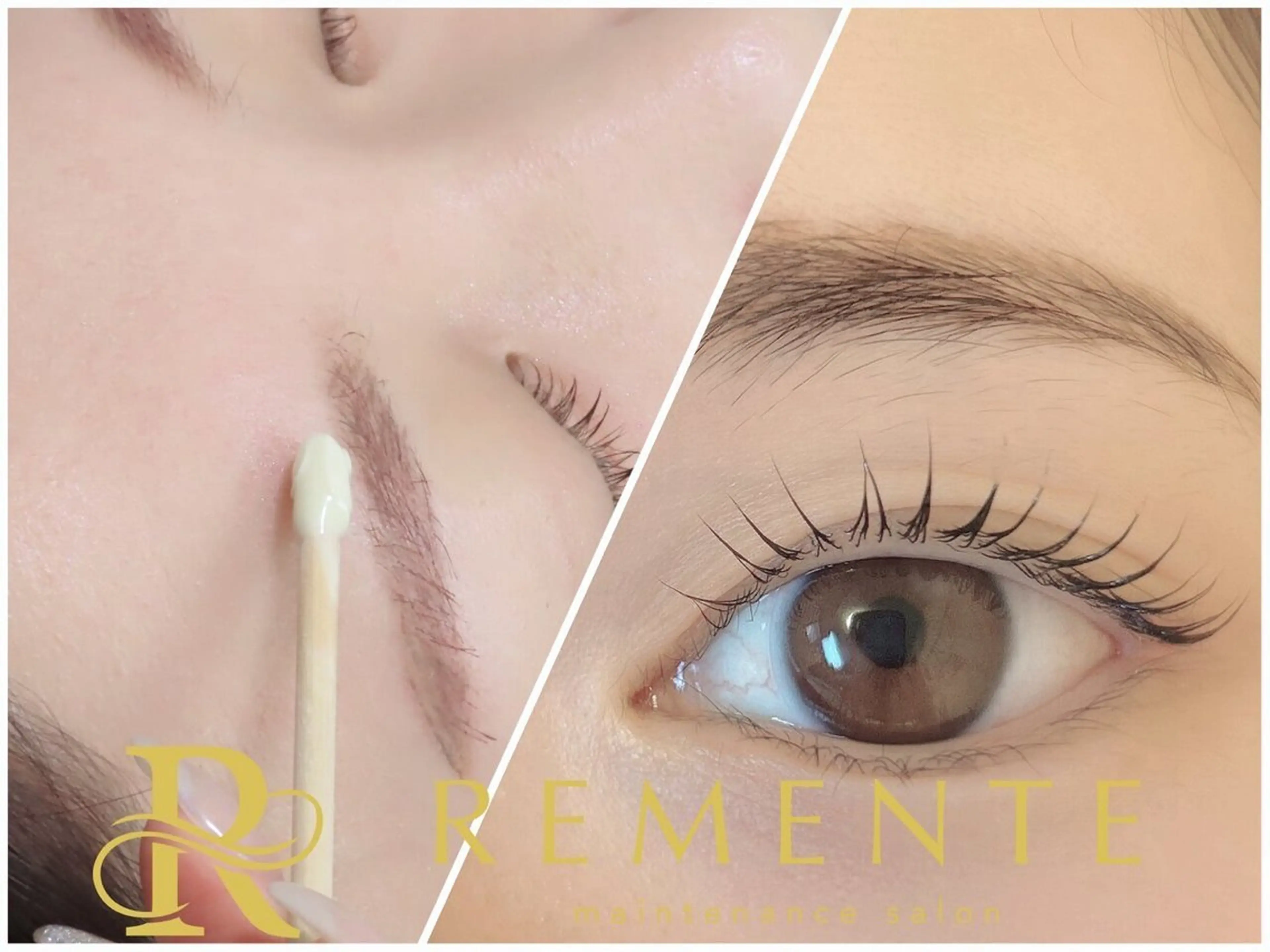 【SET割★】韓国式まつ毛パーマ+黄金比眉毛waxの写真