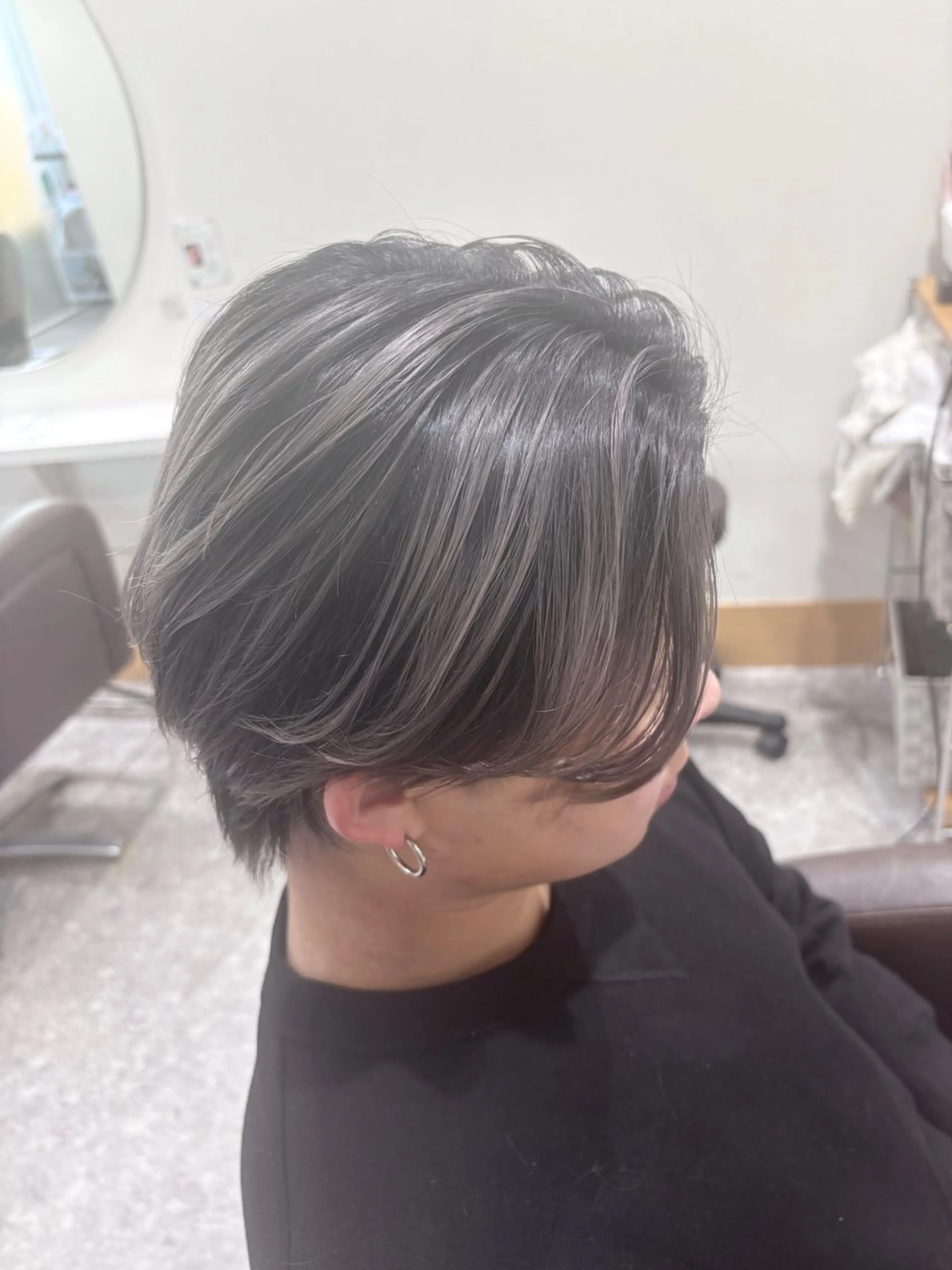 ショート カラー ヘアカラー トリートメント ヘッドスパ ハイトーン/ブリーチ 🦋デザイン森山陽向のヘアスタイル