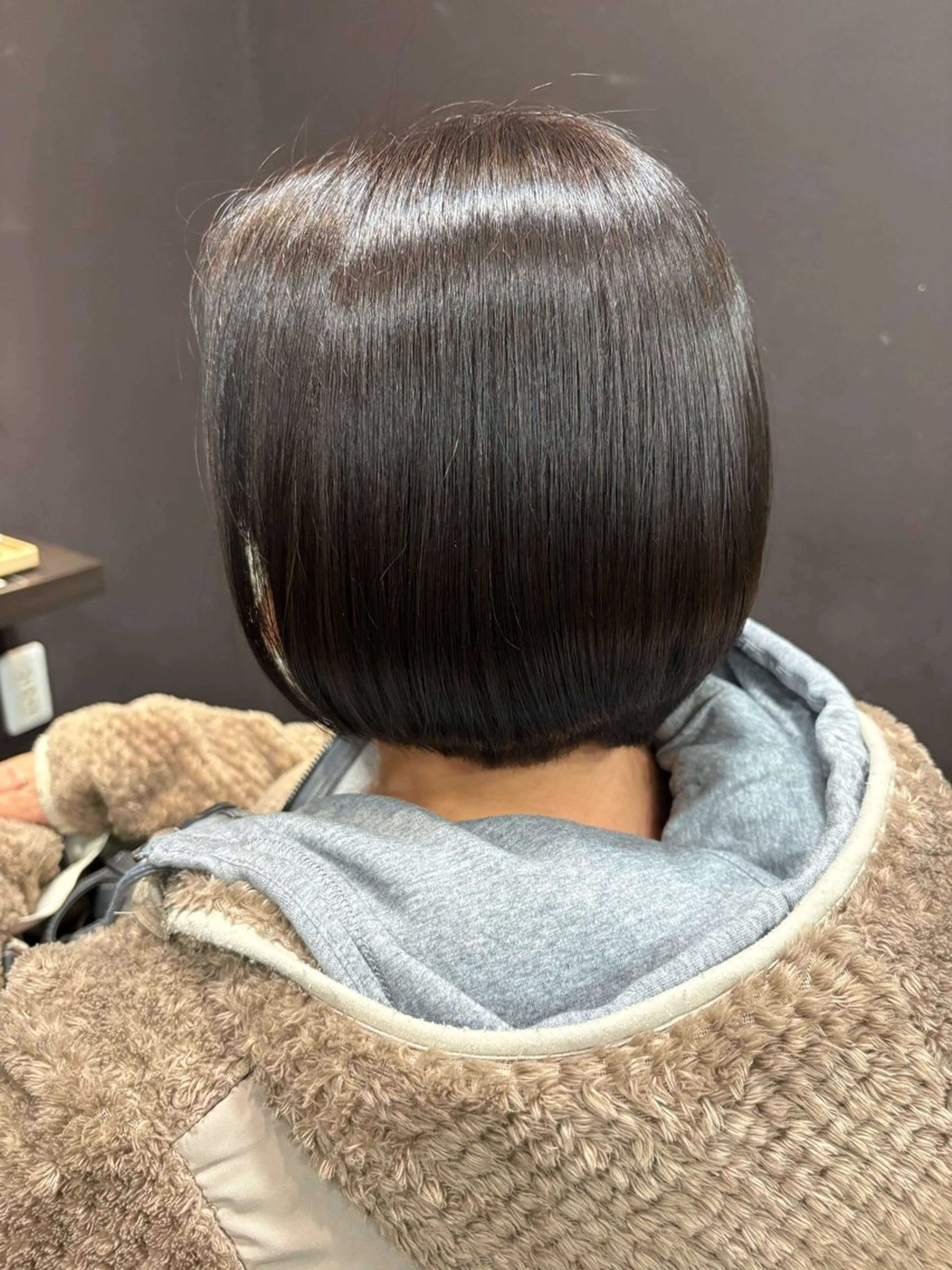 ショート カラー ショートボブ ブラウンカラー ダークブラウン ボブ ショートヘア 小池 穂果/ 府中のヘアスタイル