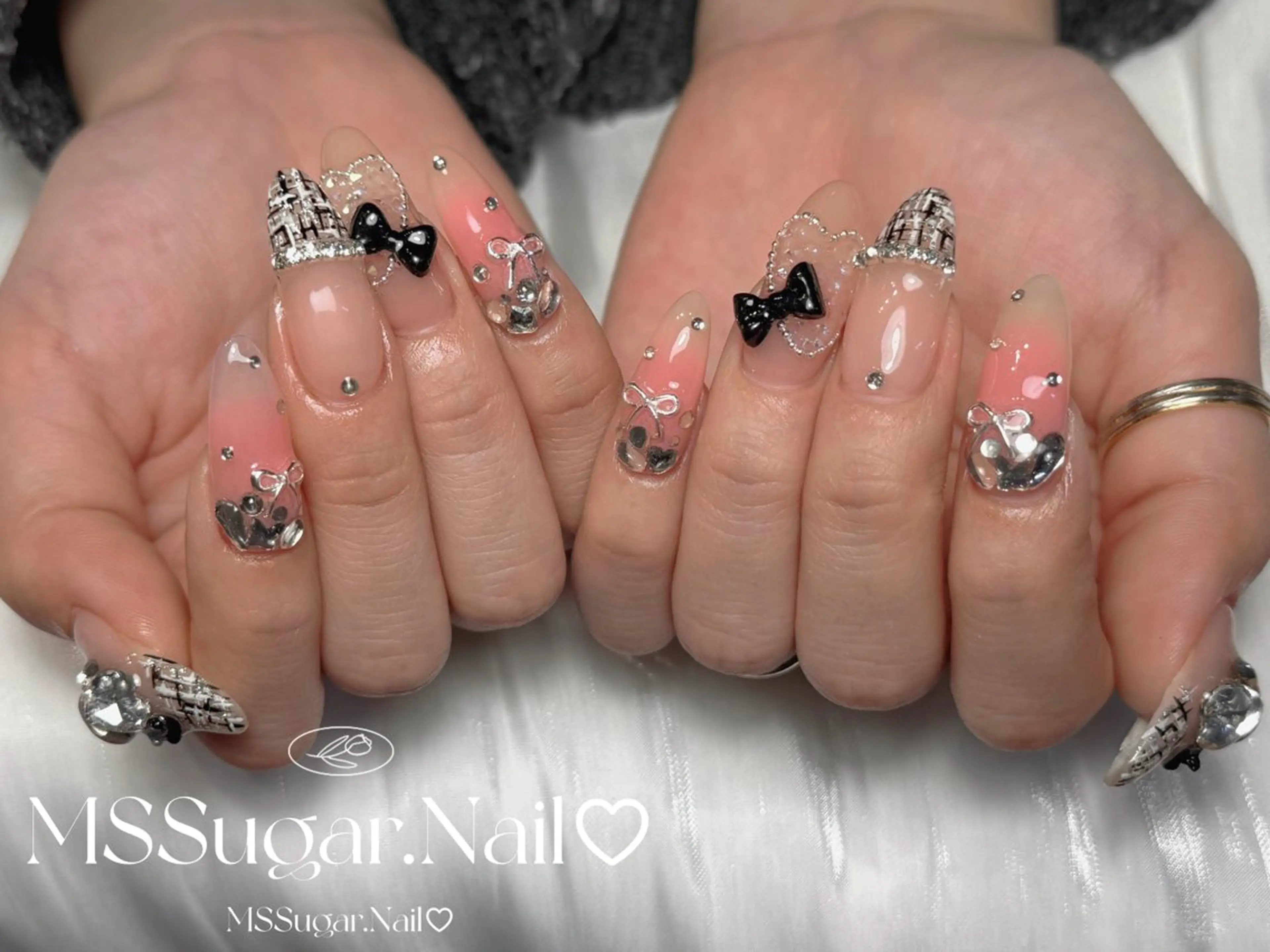 ネイル ハロウィン ロングネイル マグネットネイル スカルプネイル ネイルチップ ハンドネイル MSSugar Nailのネイルデザイン
