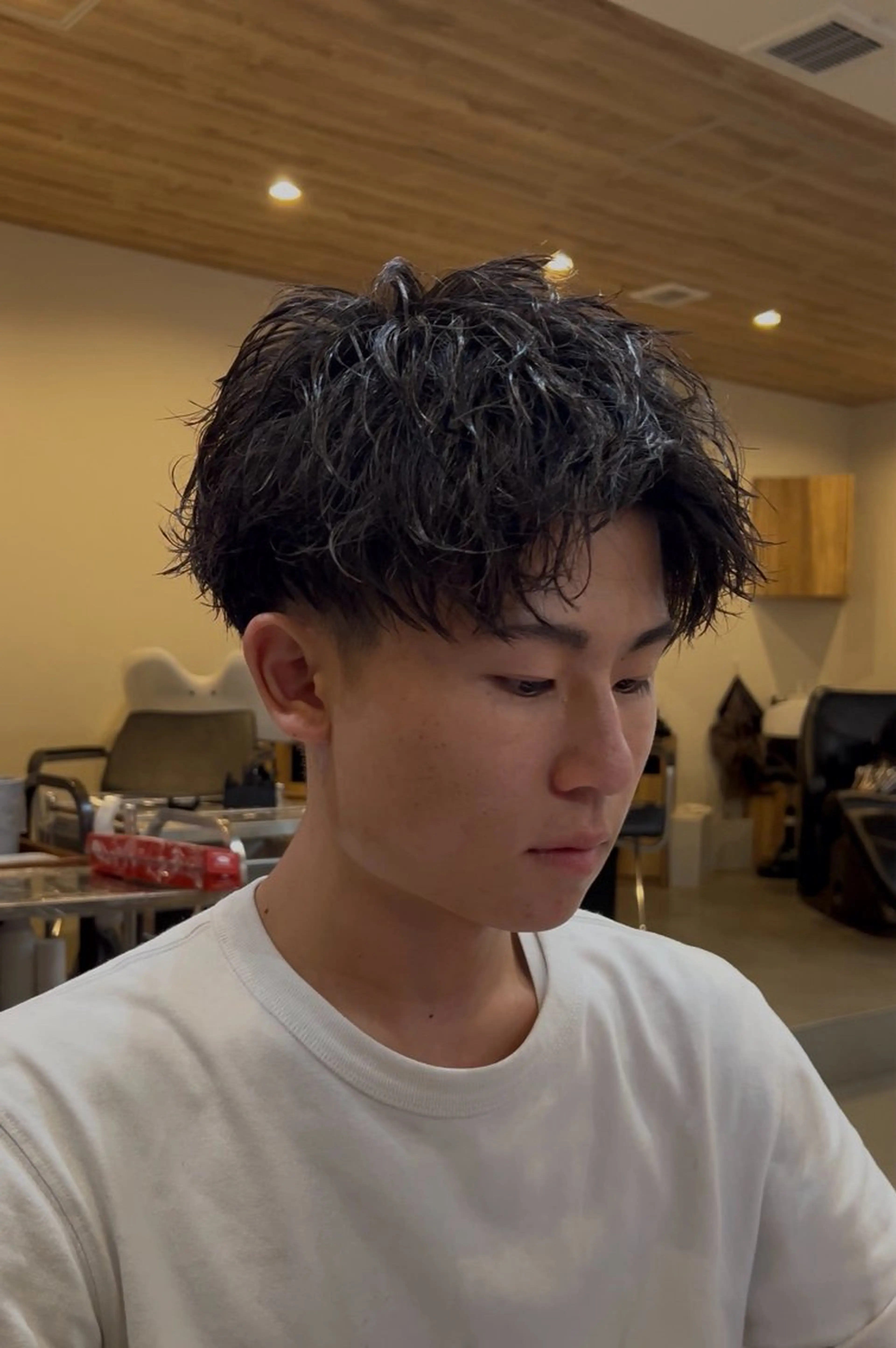 【メンズカット+ルーズパーマ】の写真