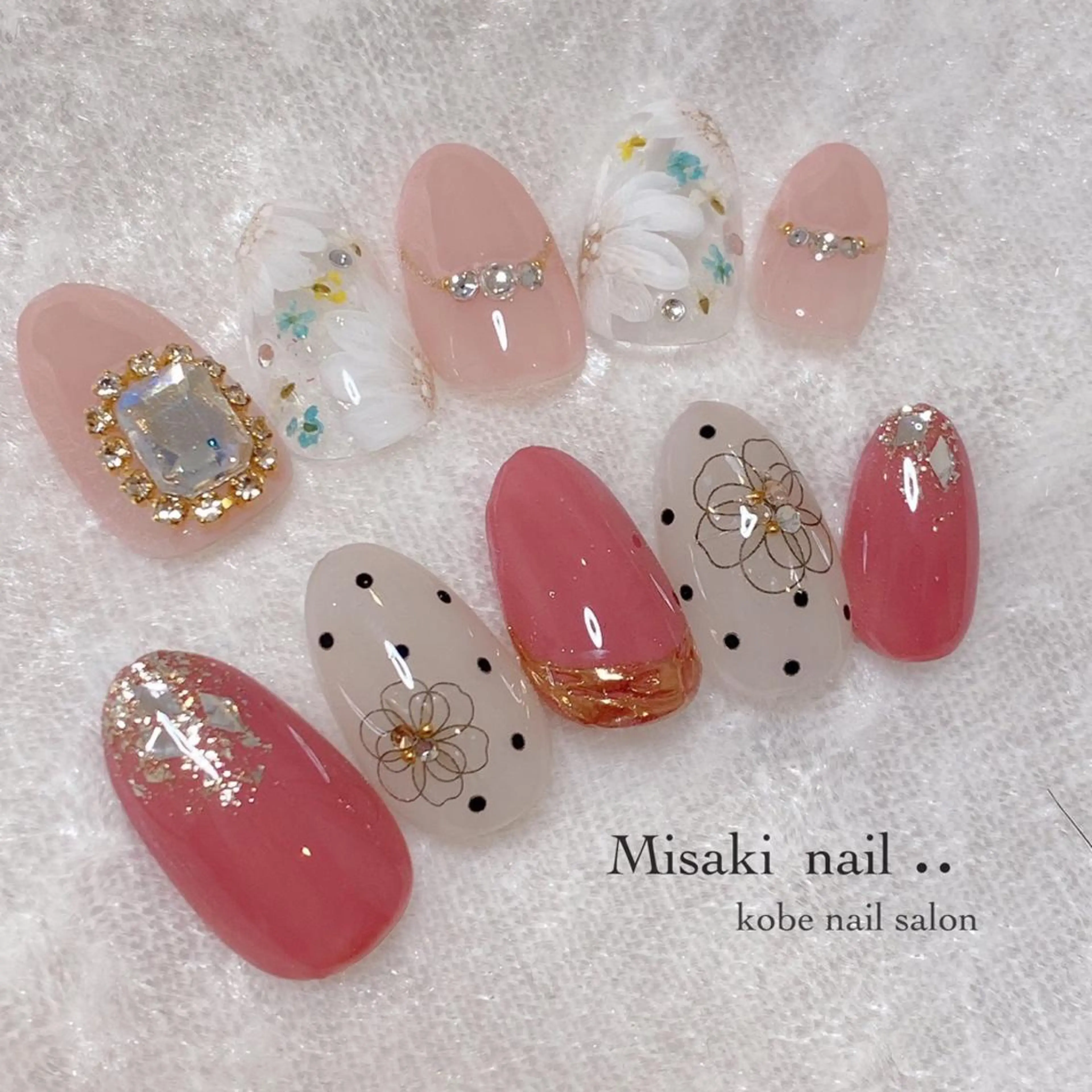 ネイル 韓国ネイル ワンホンネイル ハンドネイル nailsalon miinailsのネイルデザイン