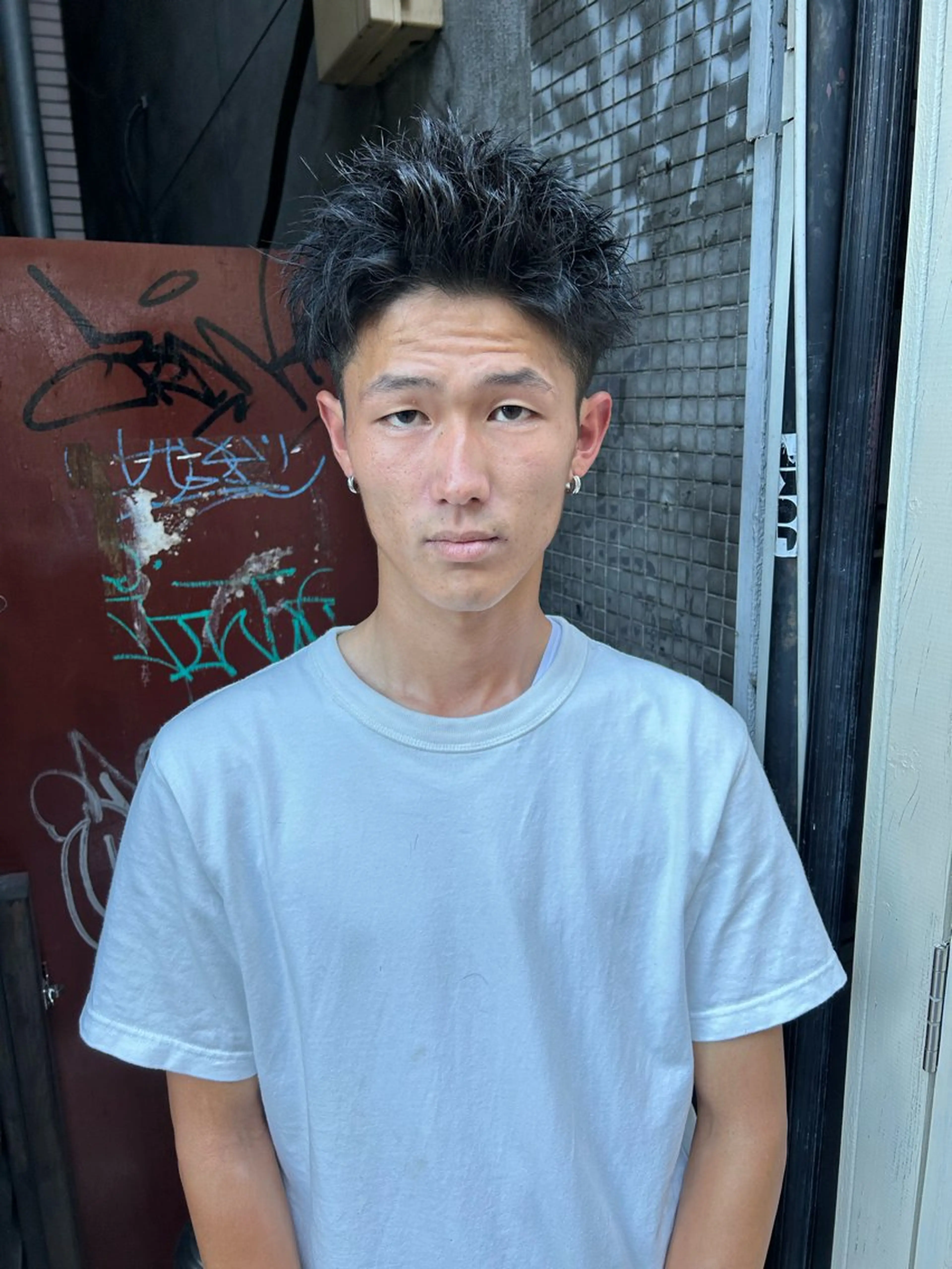 ショート メンズ メンズブリーチ メンズハイライト メンズインナーカラー メンズパーマ プードルパーマ カット 💈メンズ短髪特化 ✂︎伊藤大輝💈のヘアスタイル