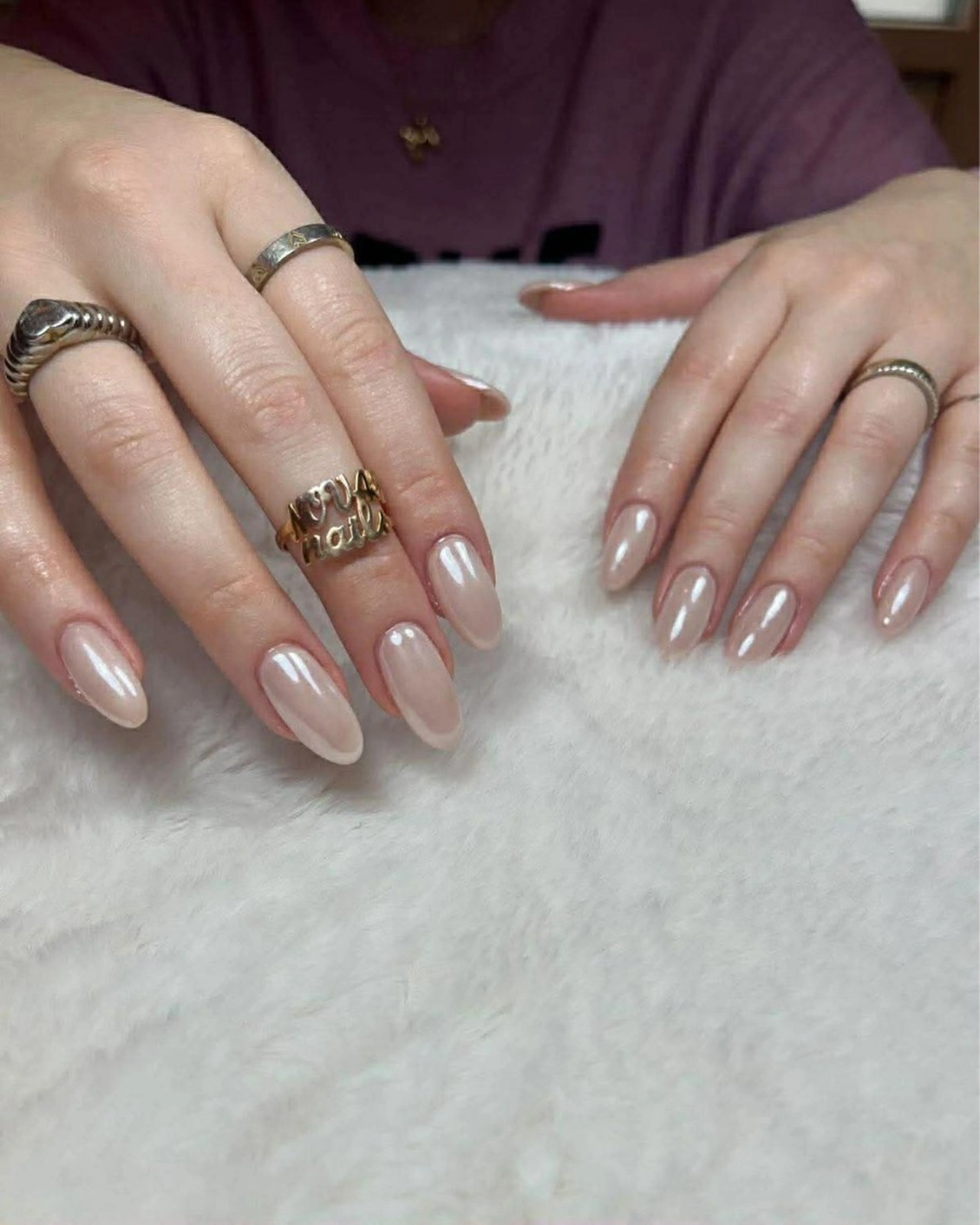 ネイル キラキラネイル ストーンネイル ハンドネイル Zen 博多ネイルサロンのネイルデザイン