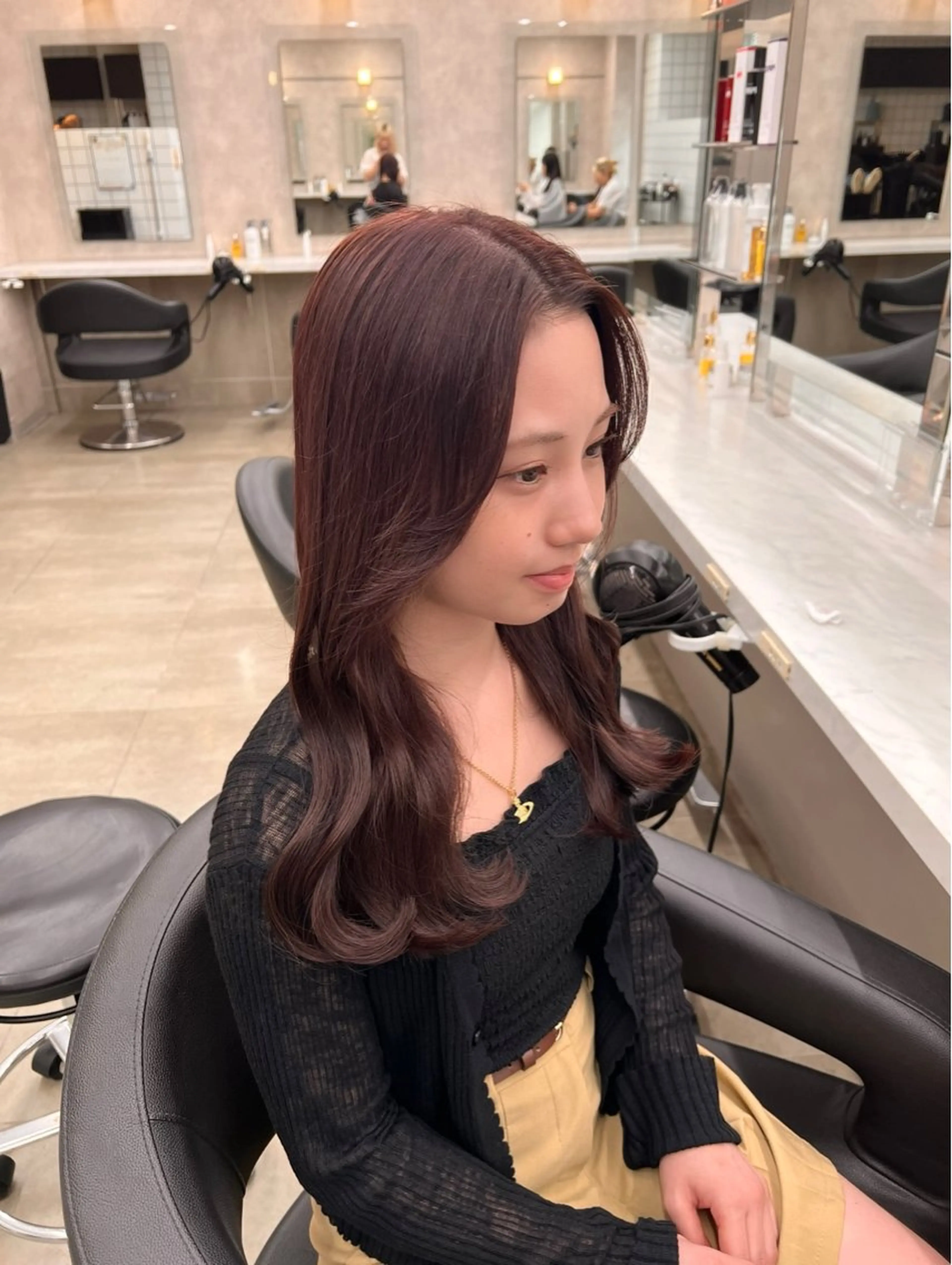 ロング カラー 💖札幌カラー 指名No.1💖玲奈のヘアスタイル