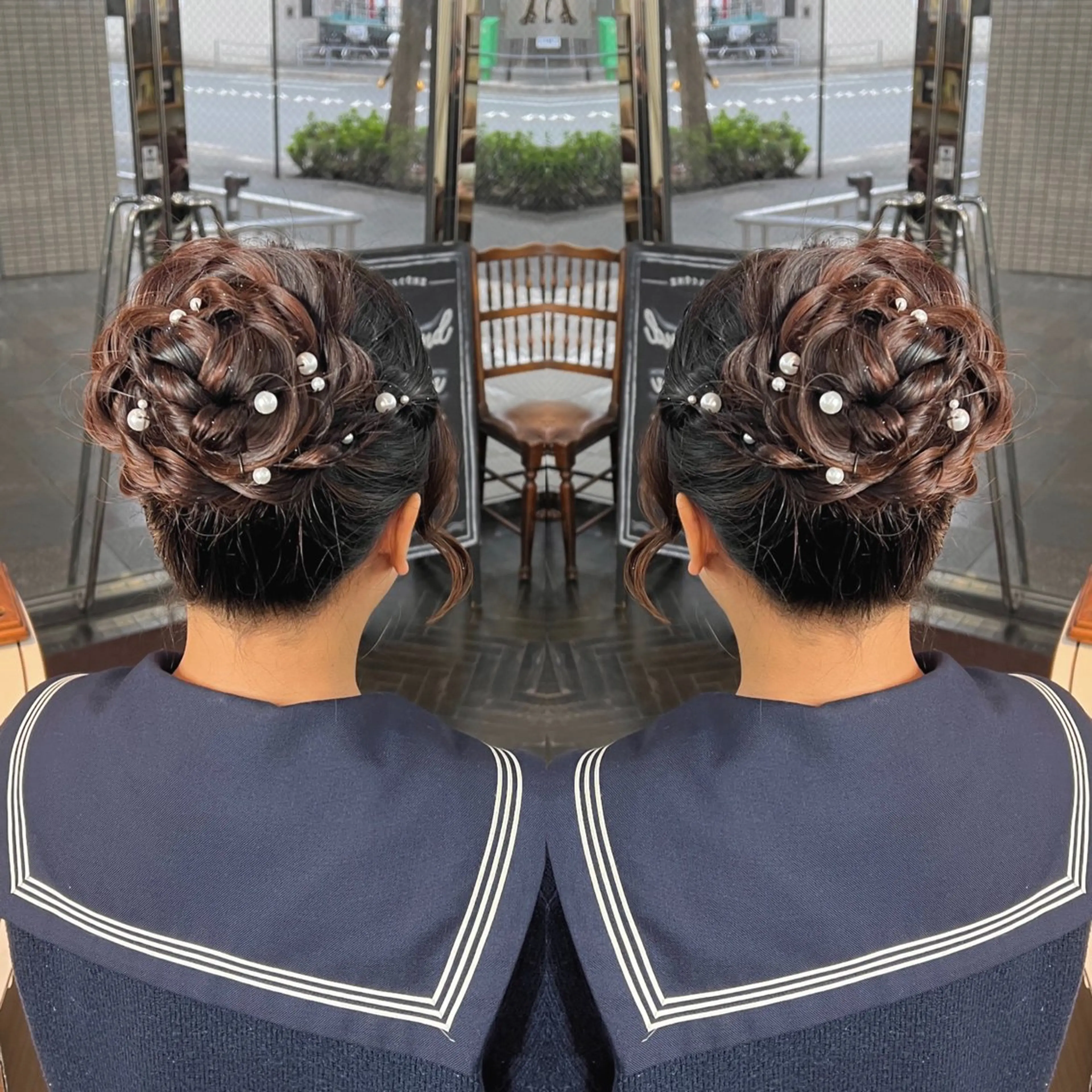 ロング ヘアアレンジ ヘアセット ハイライト/レイヤー /ハイトーン/AOIのヘアスタイル