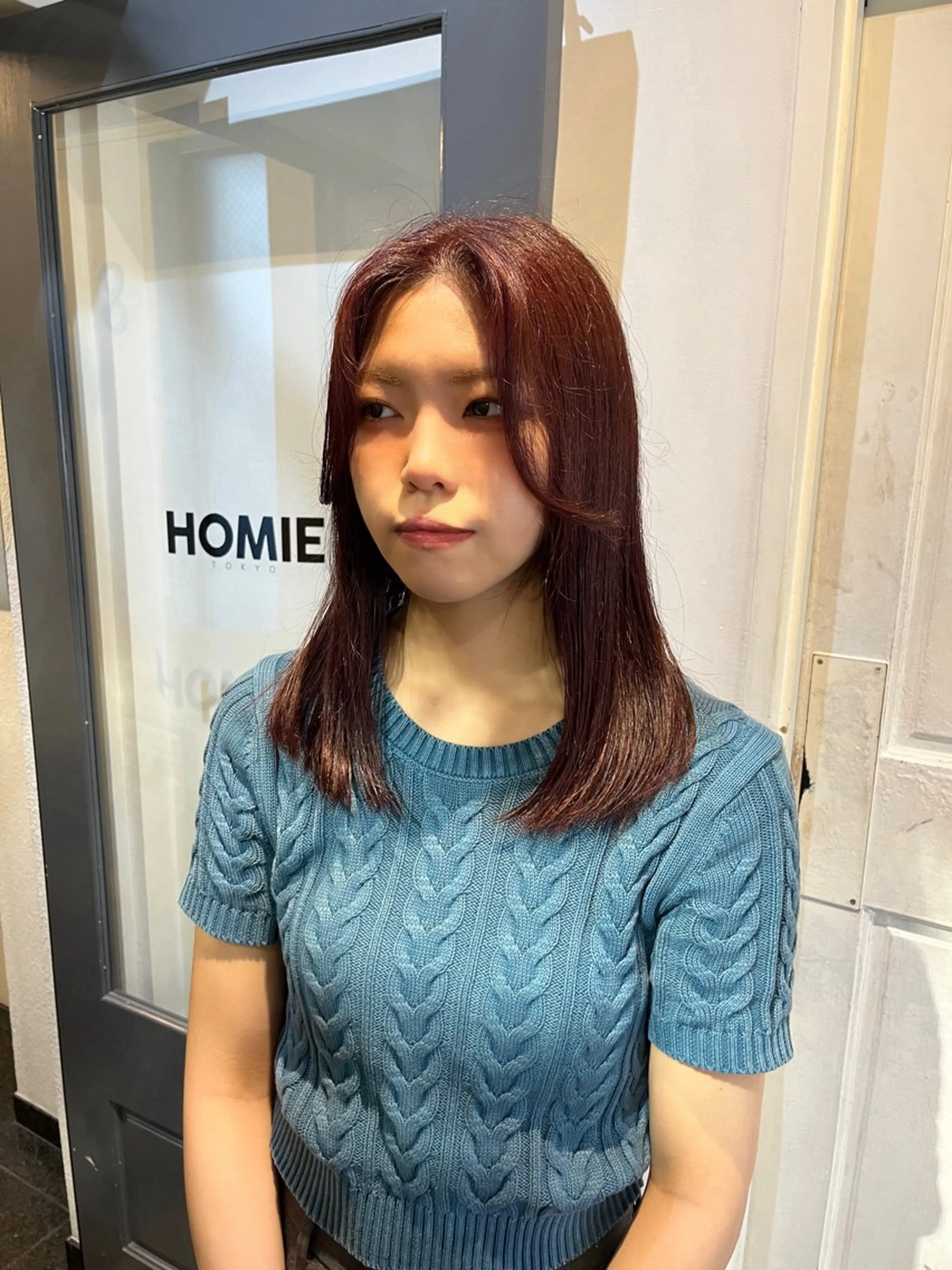 セミロング カラー HOMIE TOKYO所属・sora / 渋谷 / ハイトーンのヘアスタイル