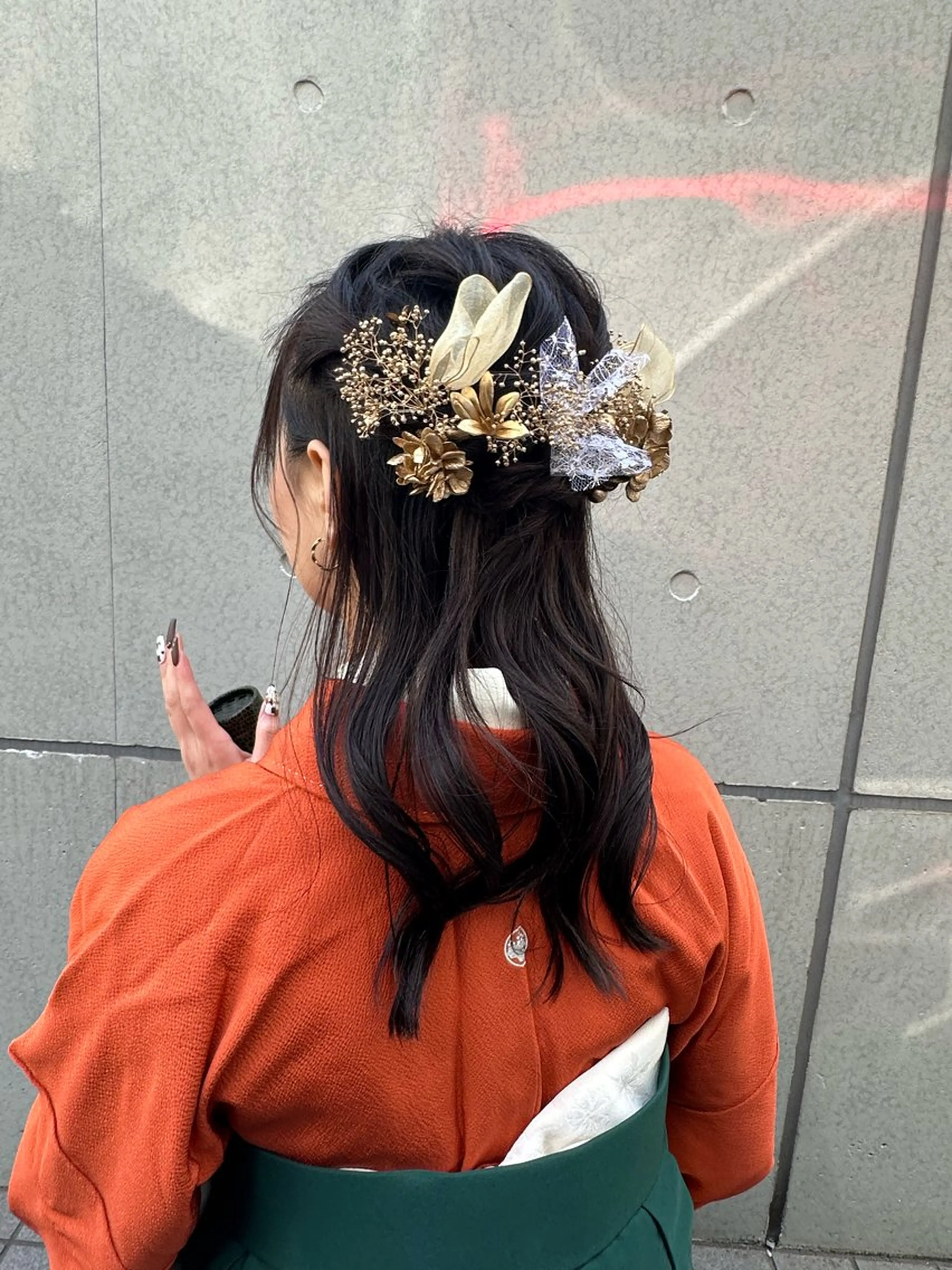 ヘアアレンジ ハーフアップ Steed /立川/ レイヤー/futahのヘアスタイル