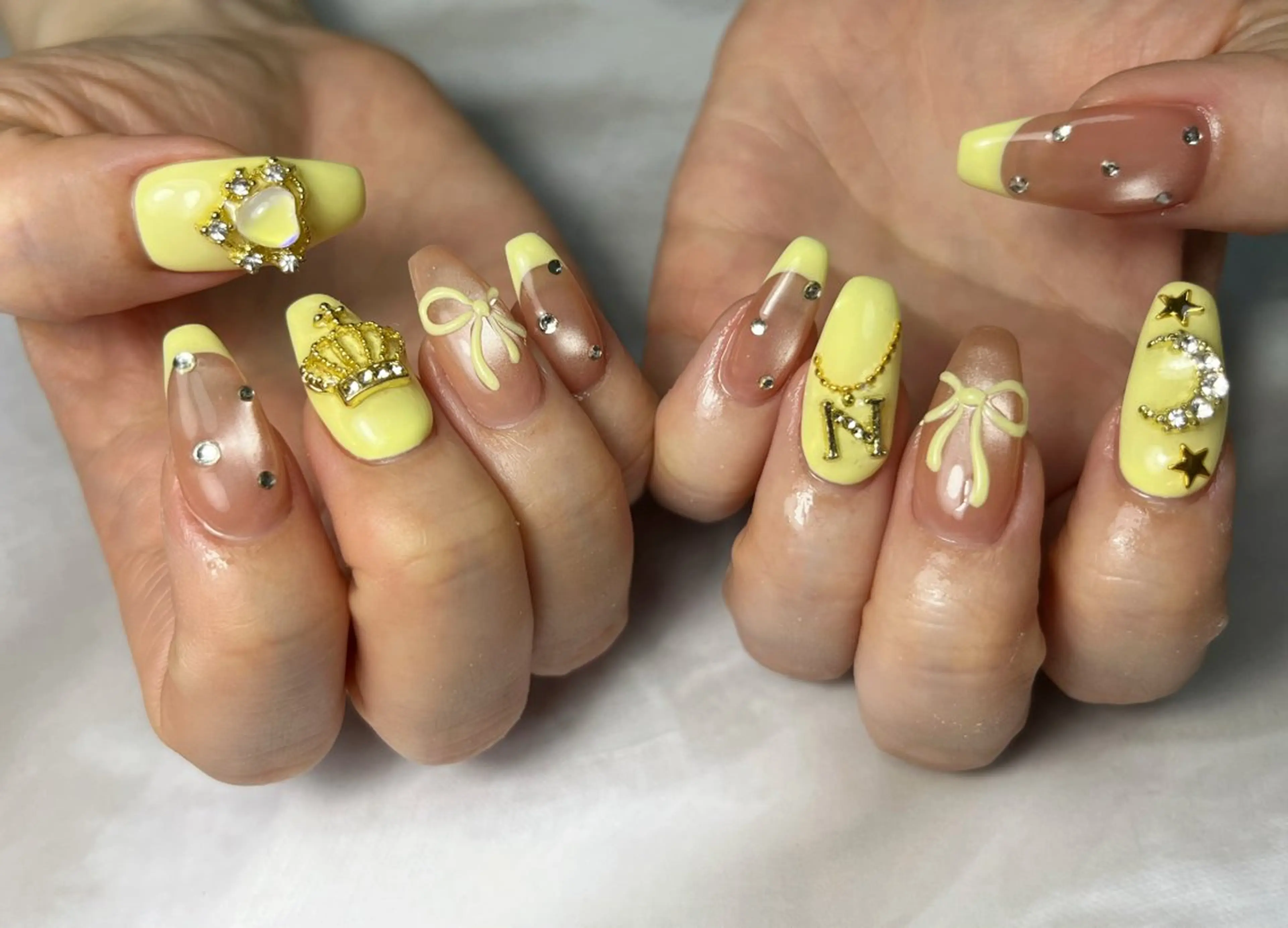 ネイル ロングネイル 持ち込み ハンドネイル ネイルサロン Bebeのネイルデザイン