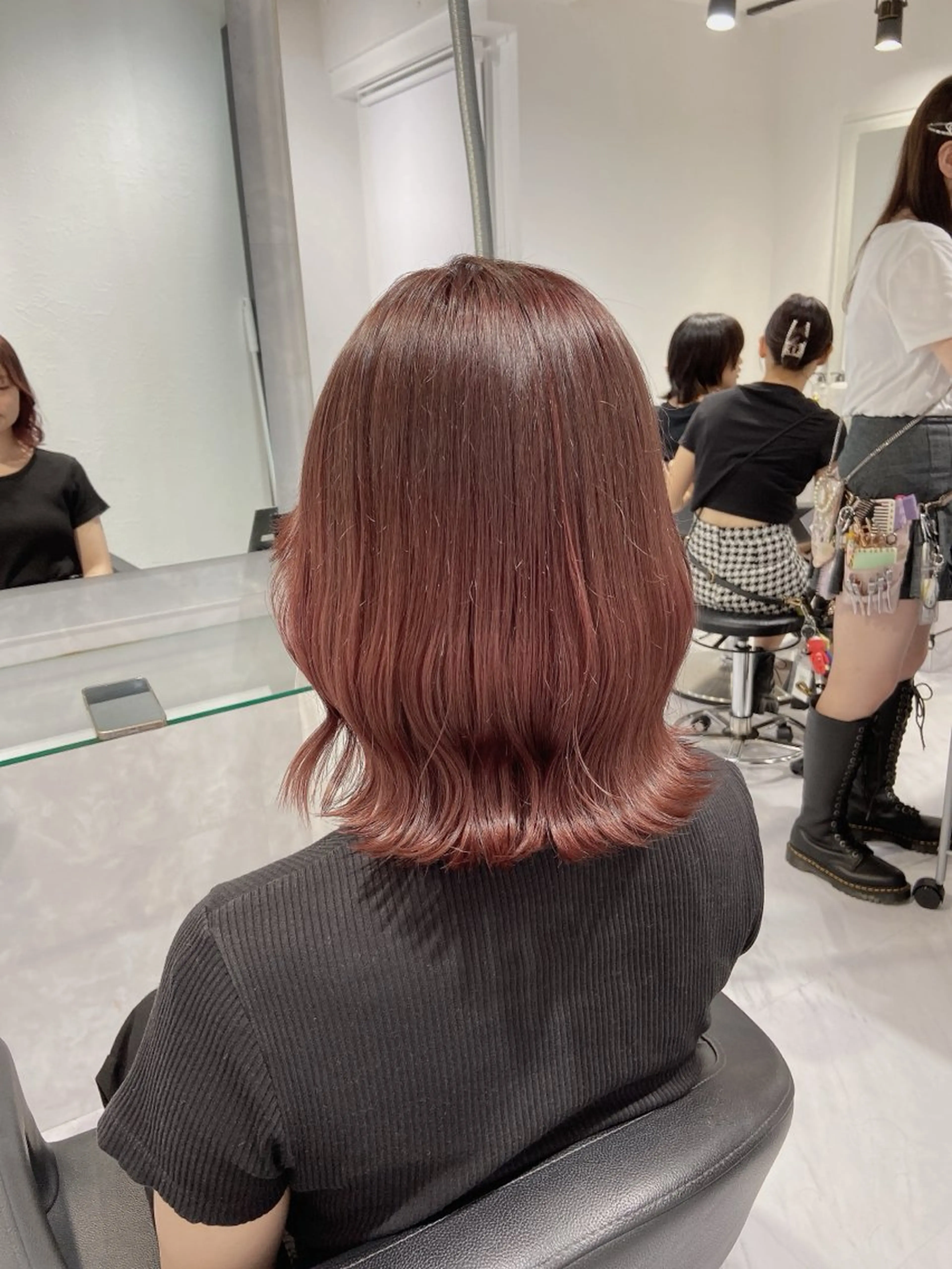 セミロング カラー ヘアカラー レイヤー✂︎赤み消し 髪質改善/井上健太のヘアスタイル