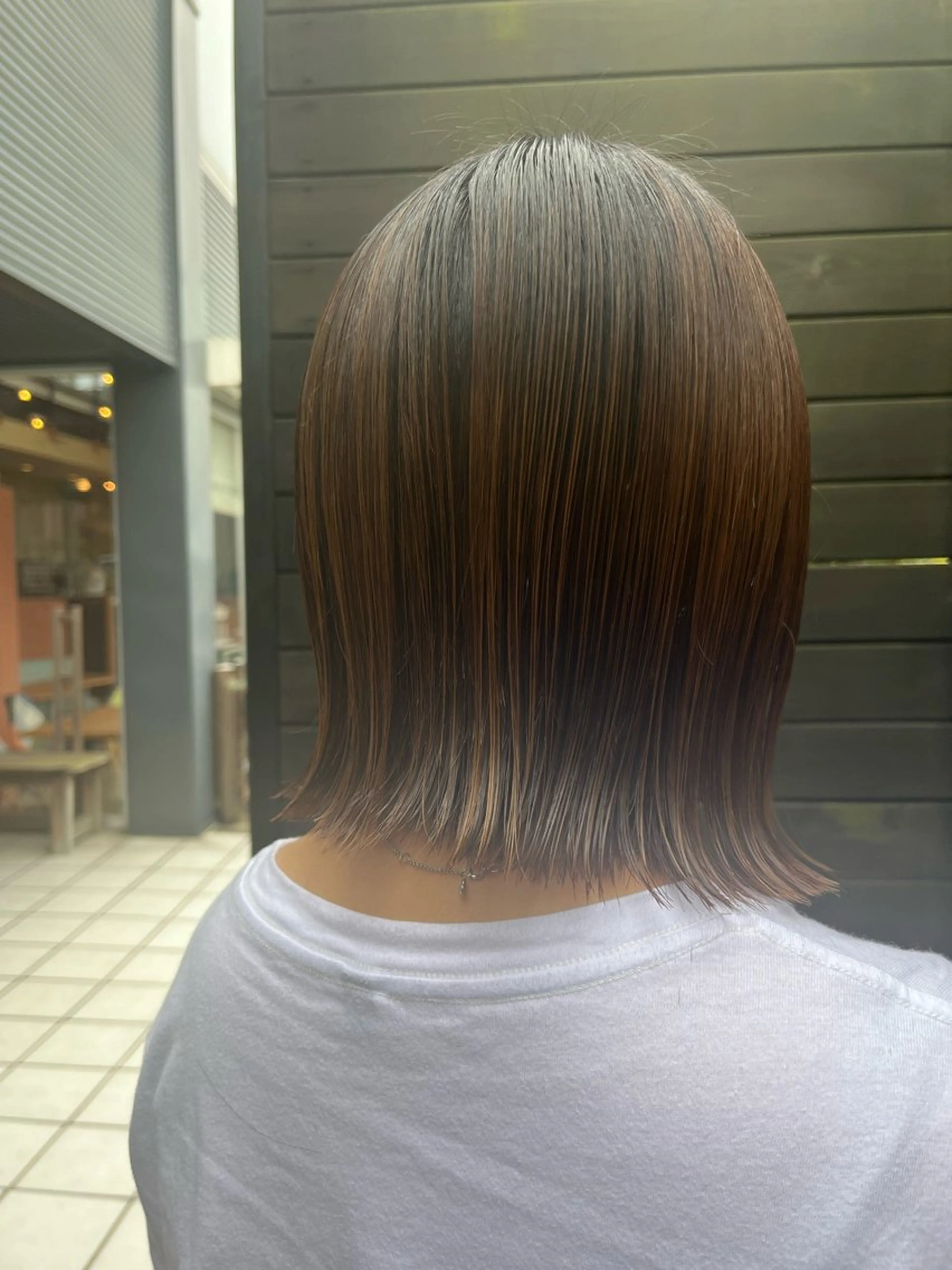 ショート 切りっぱなしボブ ボブ カット 長南 やよいのヘアスタイル