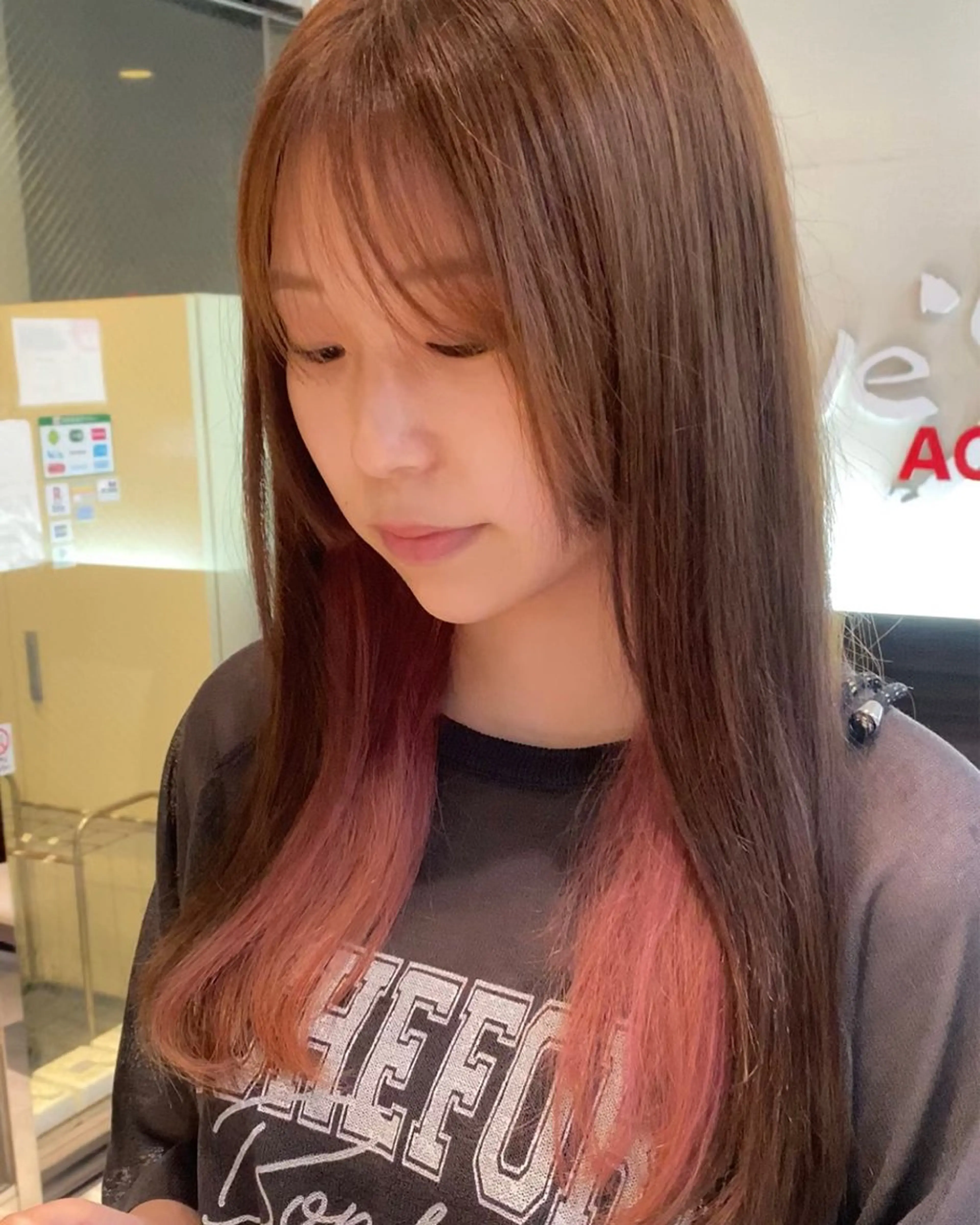 ロング カラー ピンクカラー Agu hair TENOE大宮氷川参道店所属・🫧美髪＆艶カラー 増田魁土🫧のヘアスタイル